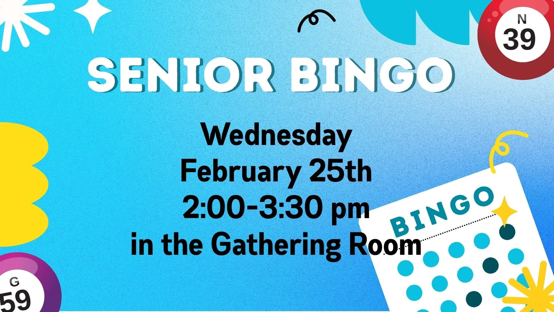 Senior Bingo