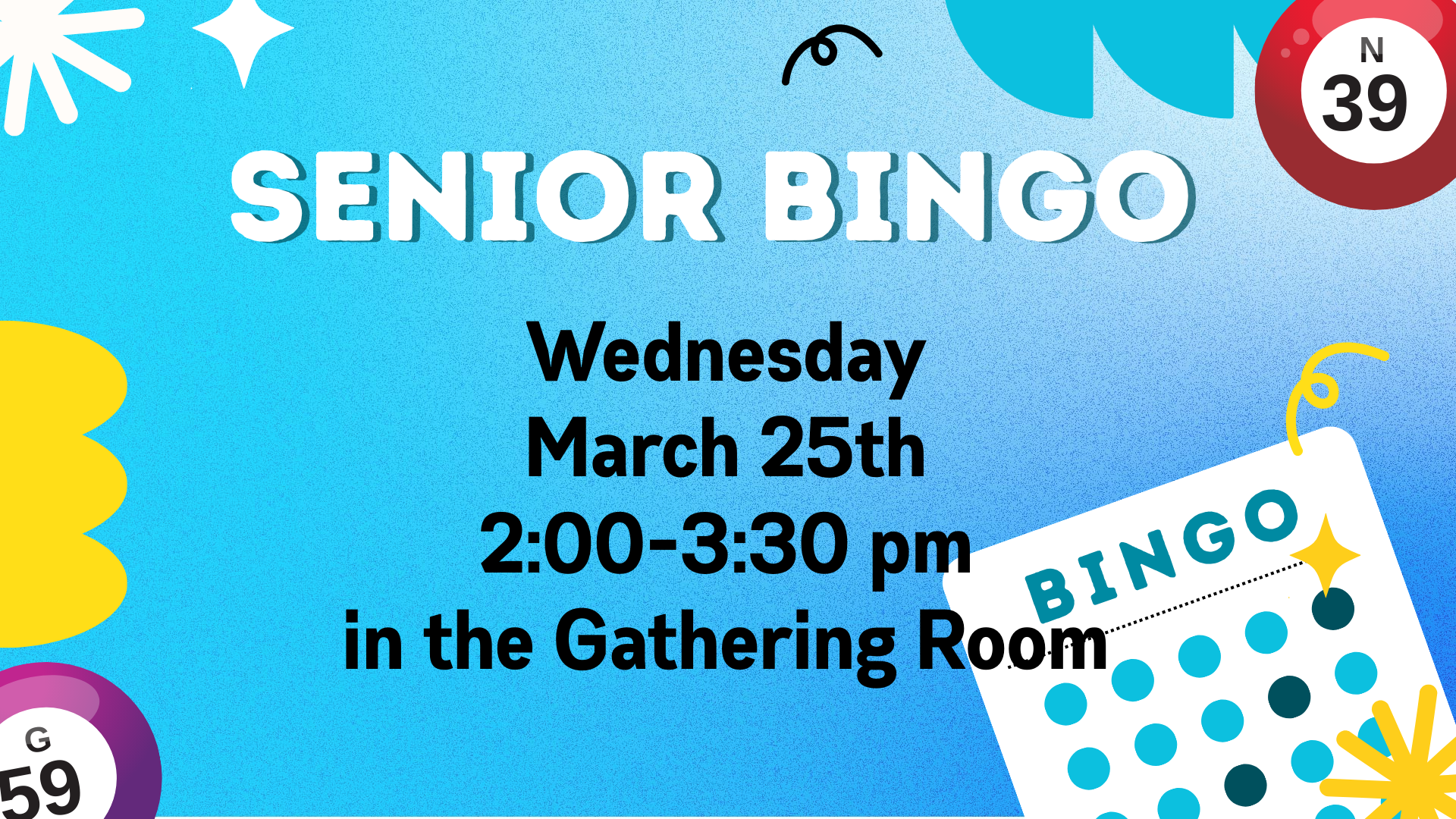 Senior BINGO