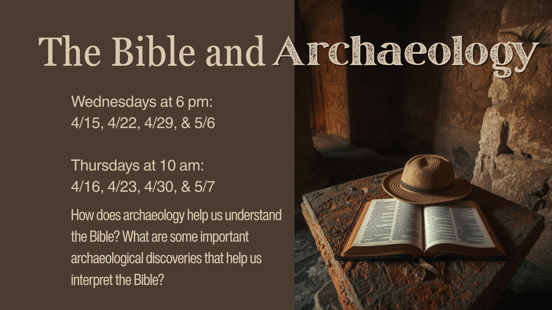 The Bible and Archaeology