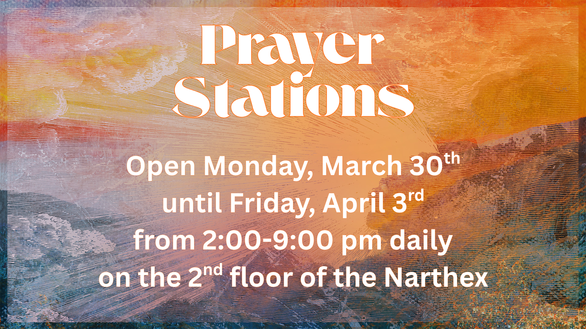 Holy Week Prayer Stations