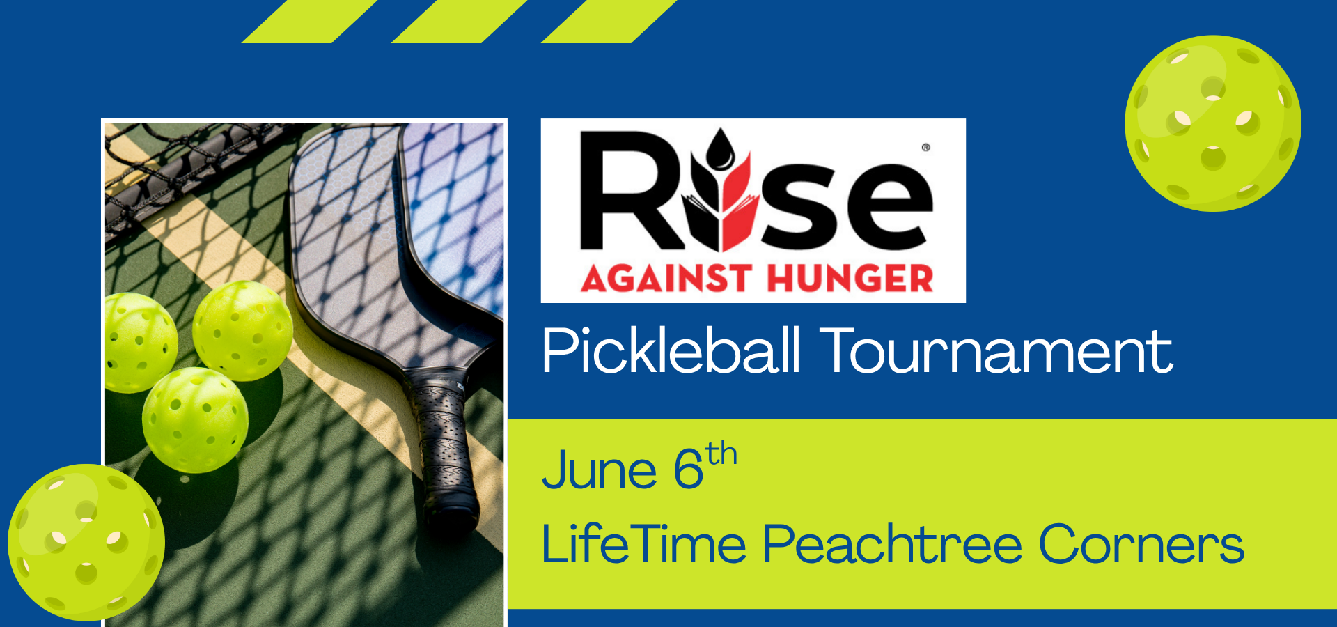Rise Against Hunger Pickleball Tournament