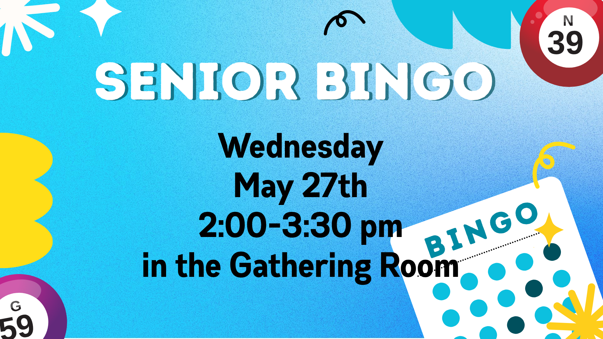 Senior Bingo