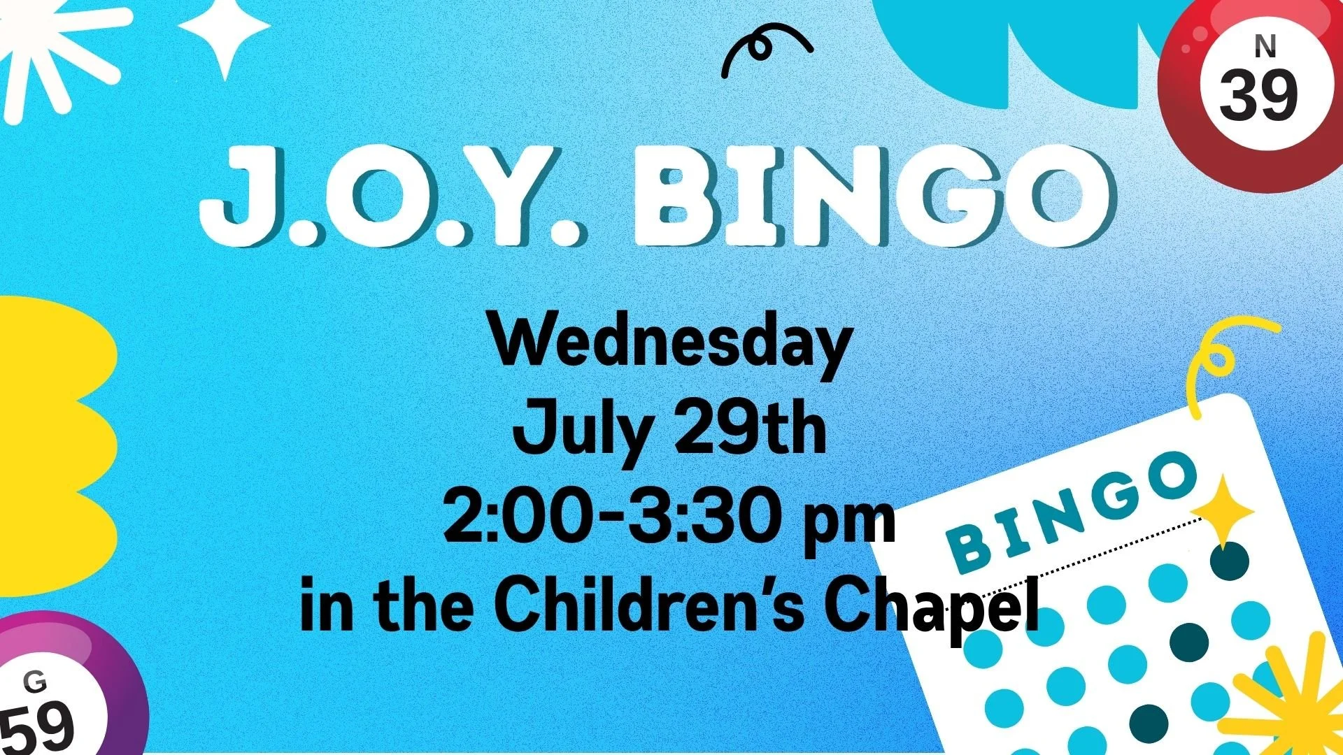 Senior Bingo