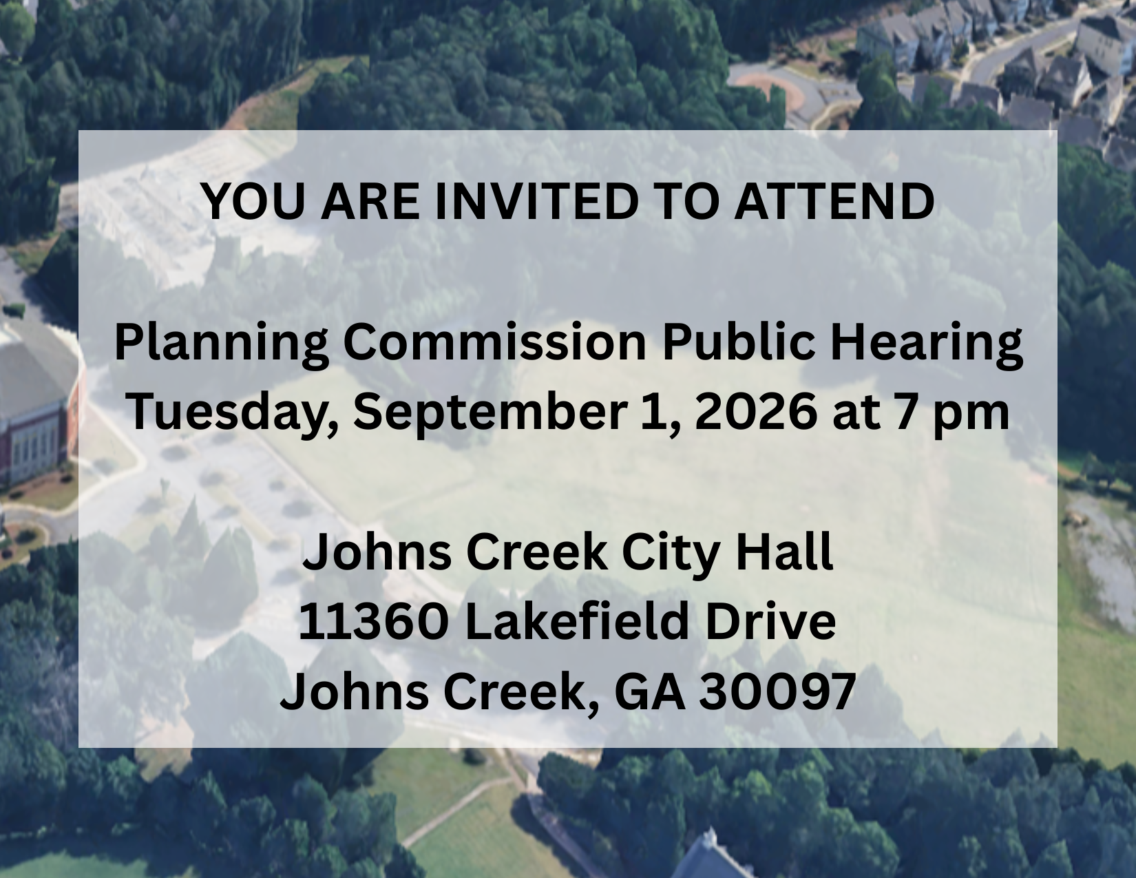 City of Johns Creek Rezoning Hearing