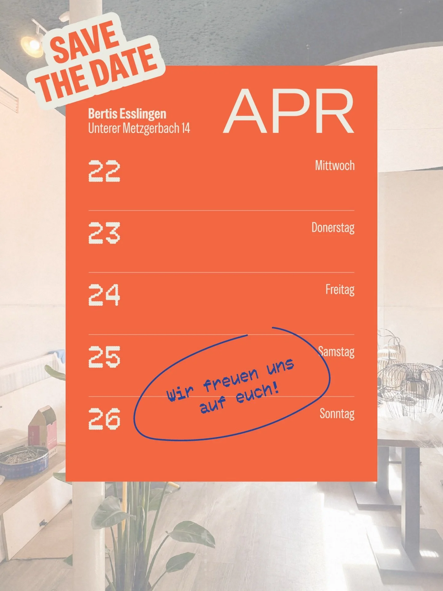 See you next week ☀️ 

Los geht&rsquo;s ab dem 25.04.26 ✨

#cafebertis #esslingen #opening