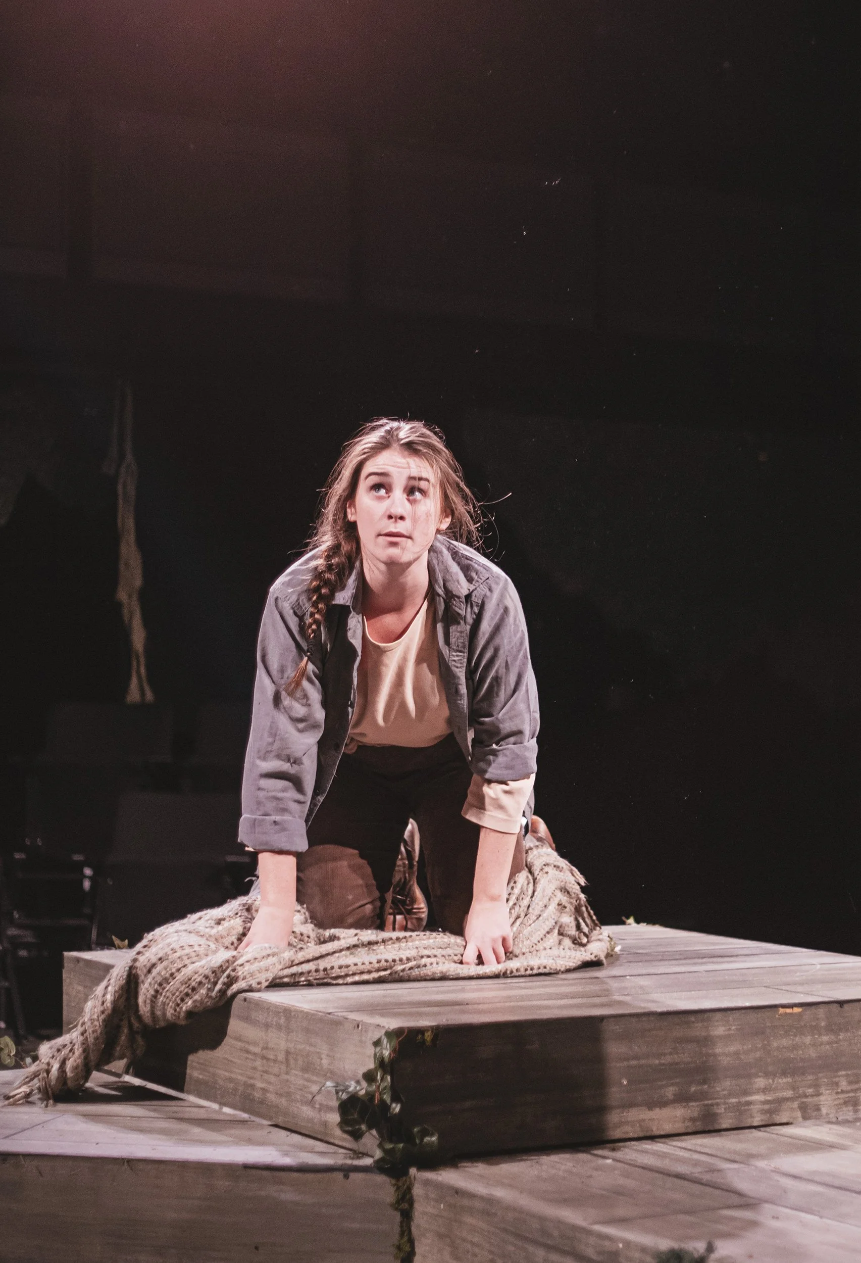 Bridget as Wiley in Wiley and the HairyMan at the Forbes PAC
Photo by Hunter Carrico