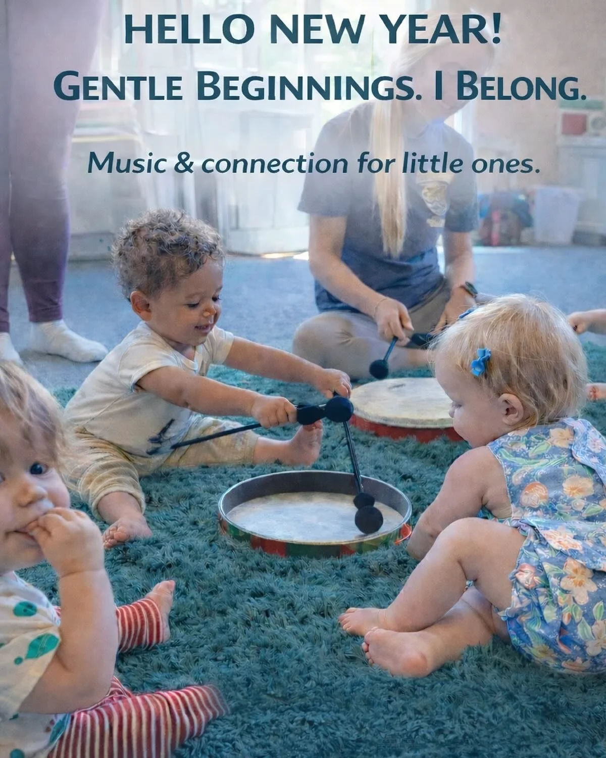 Hello New Year!
Gentle Beginnings. I Belong.

✨ A gentle place to grow through music
🎵 From first songs to first piano keys
💛 Music, joy, connection &amp; belonging for little ones

Rooted in play, presence, and relationship- our classes nurture co