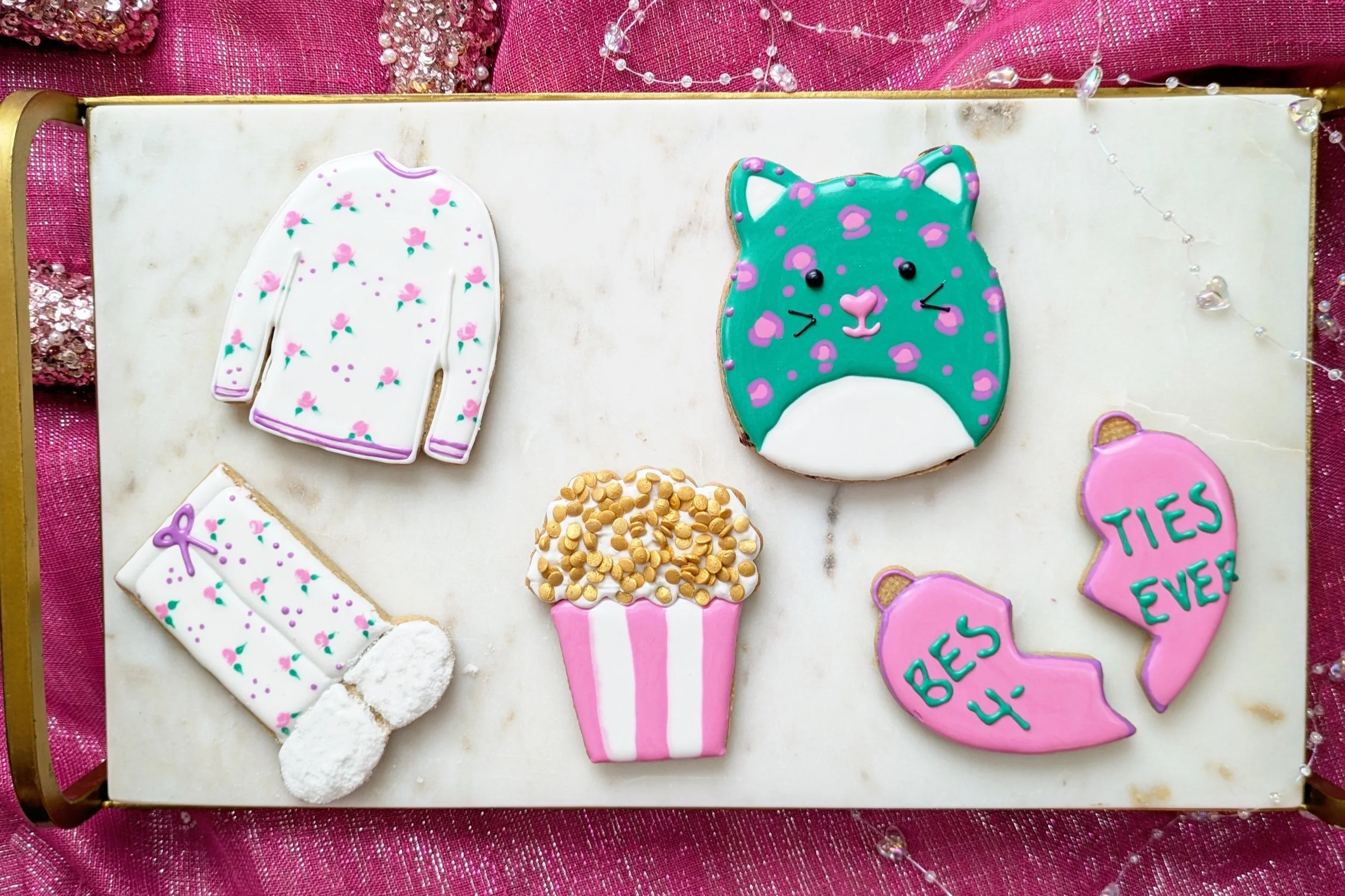 90s Inspired Besties Decorated Cookie Set