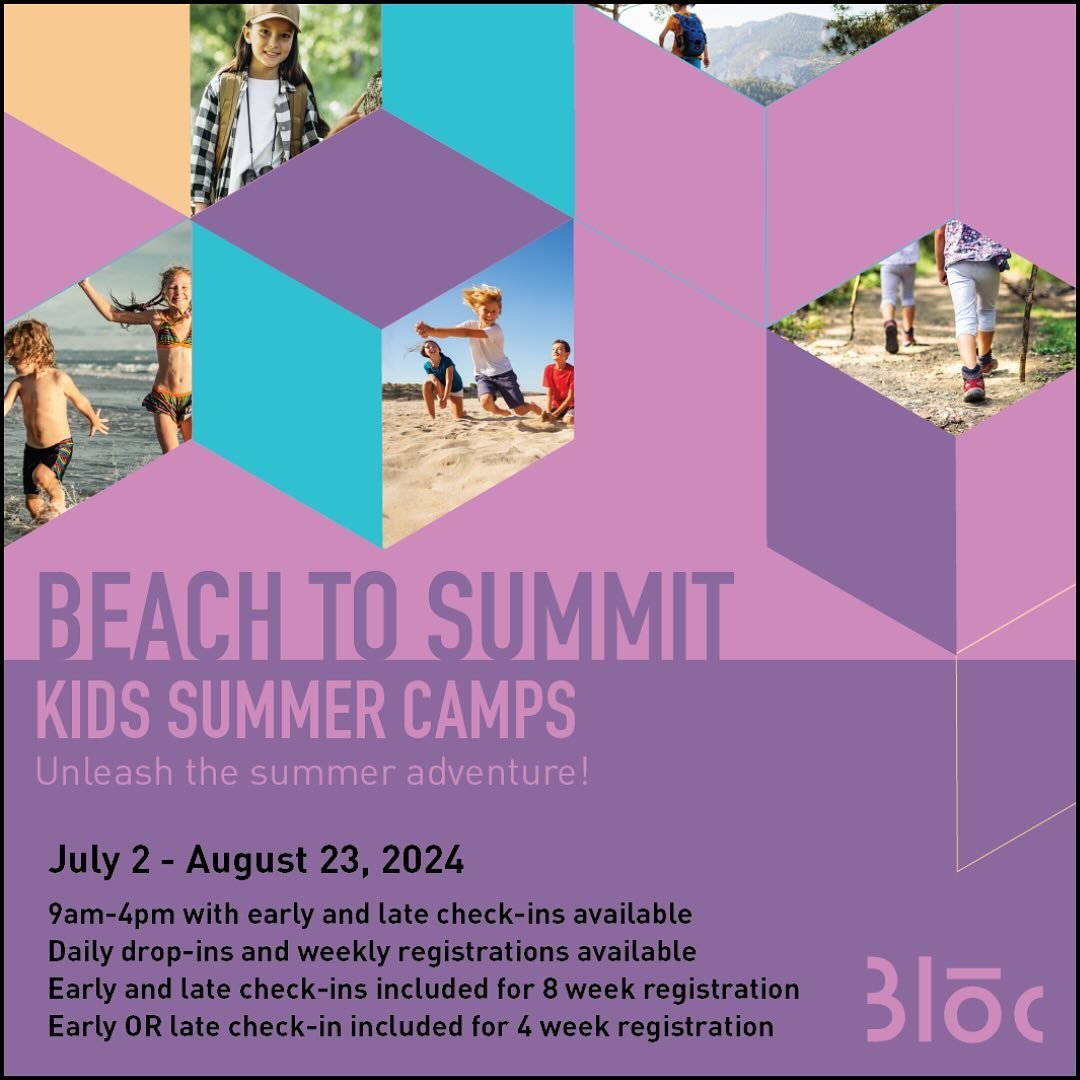8 weeks of summer fun. Not just climbing camp. Our camp leaders have basketball, soccer arts and crafts along with climbing for first half of day in our state of the art facility then it&rsquo;s outside fun at local parks, pool, and beaches with a we