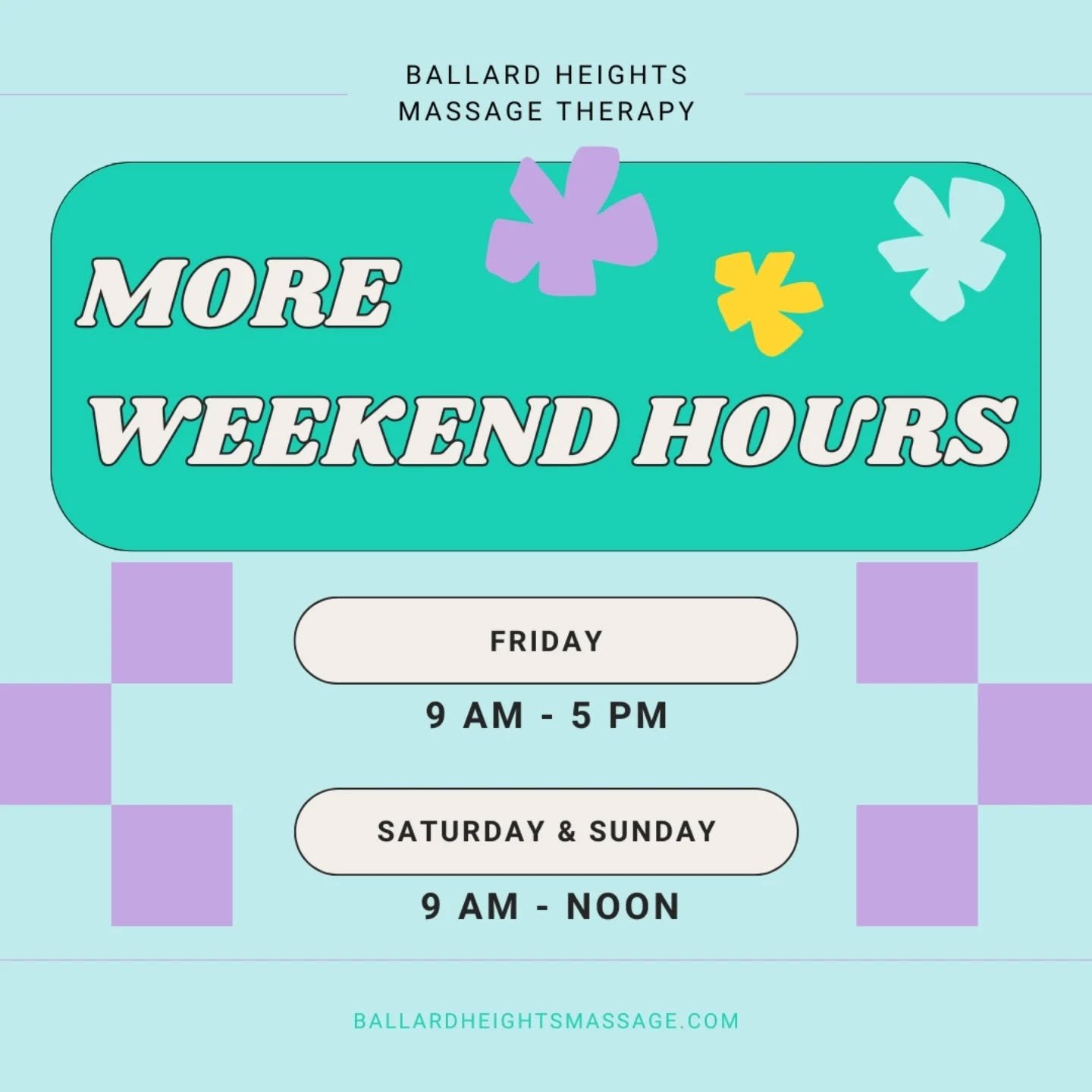 You asked, I delivered! New Friday + Sunday hours have been added to my calendar. Looking forward to working with you all 👐. Find link to booking calendar in my profile.
.
.
.
.
.
.
.
.
.
.
#Ballard #seattle #seattlemassage #whittierheights  #phinne