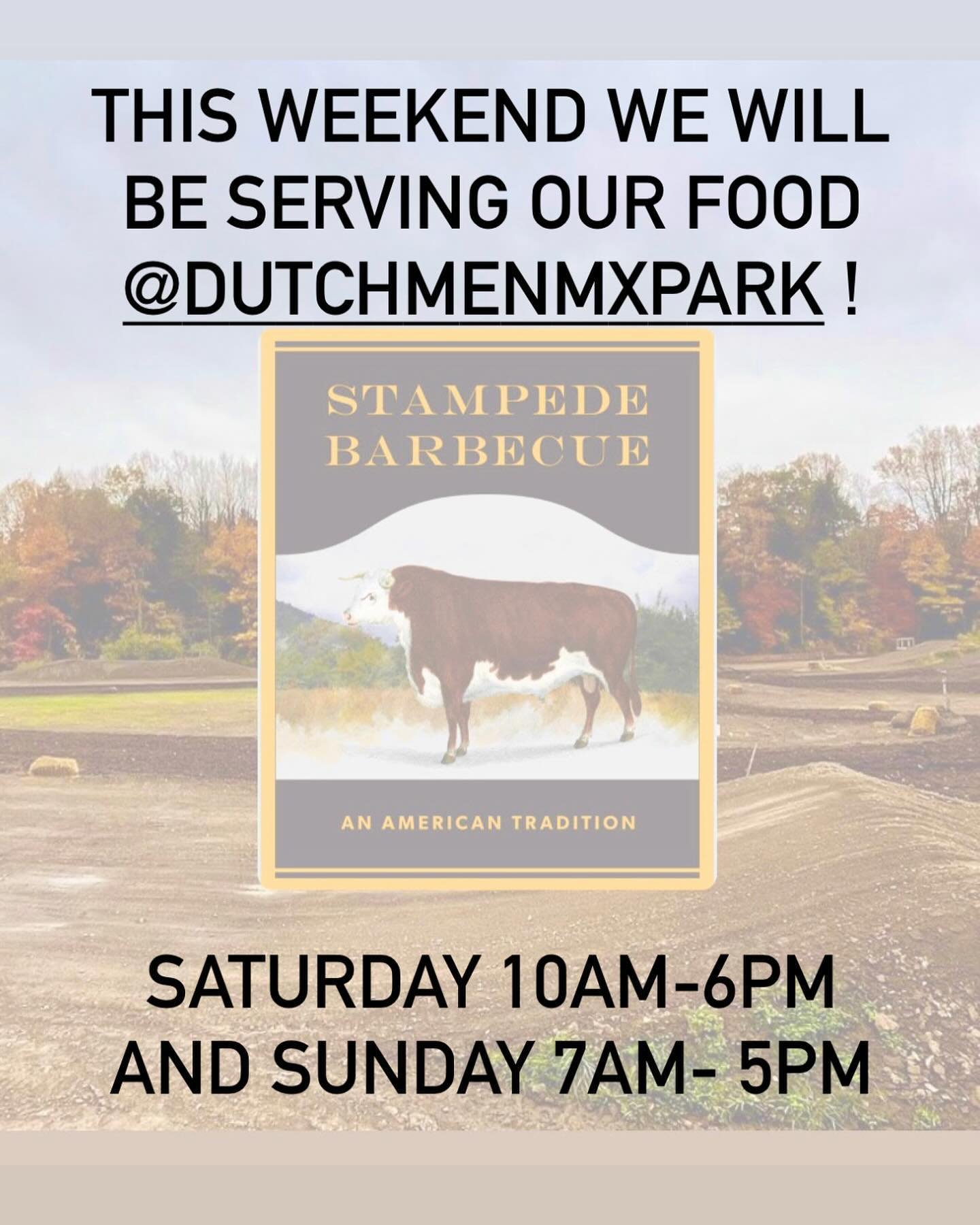 We&rsquo;re excited to be serving again @dutchmenmxpark this weekend! Come check it out and stop by and visit us for some barbecue!