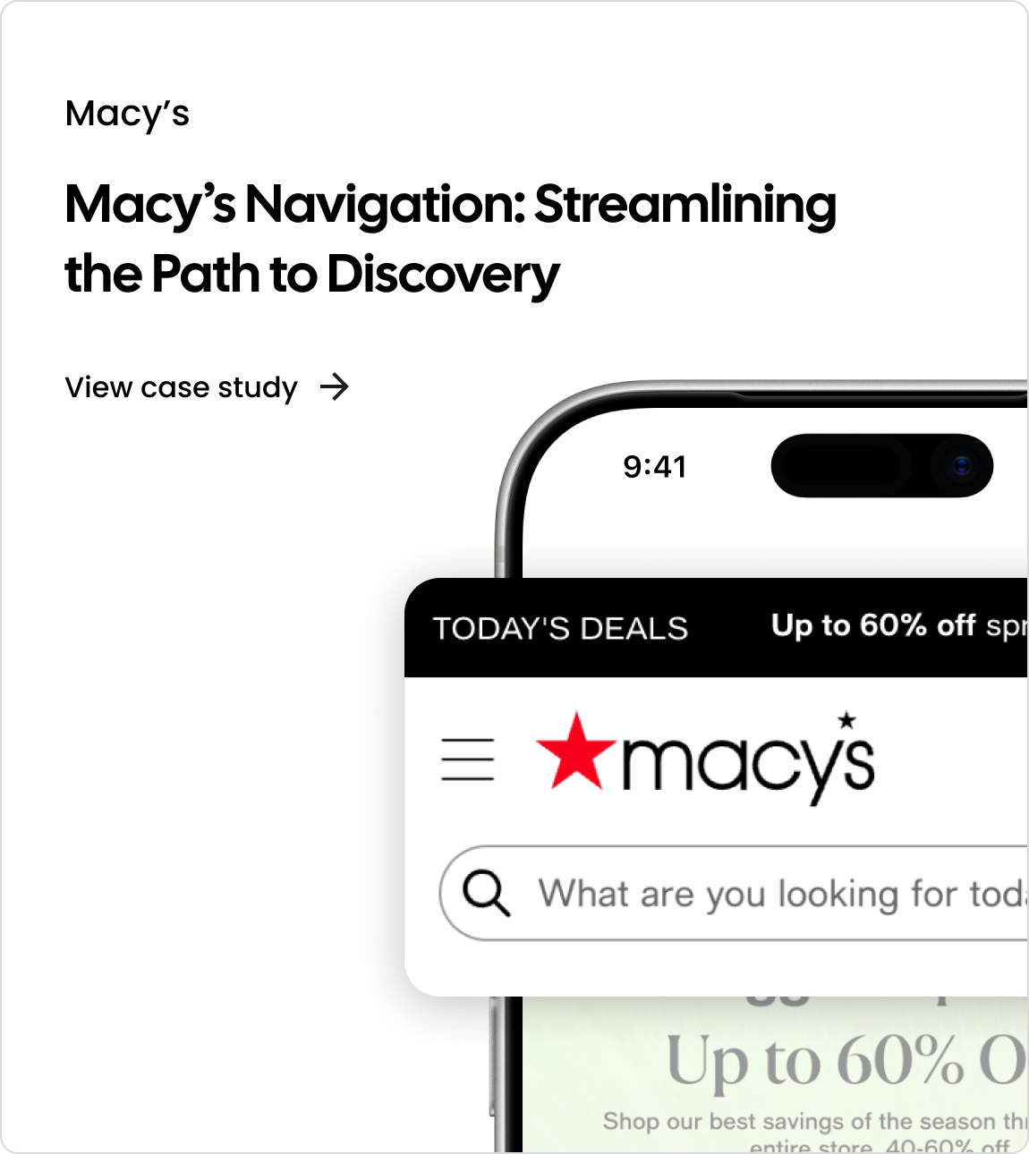 Macy's Navigation- Streamlining the Path to Discovery
