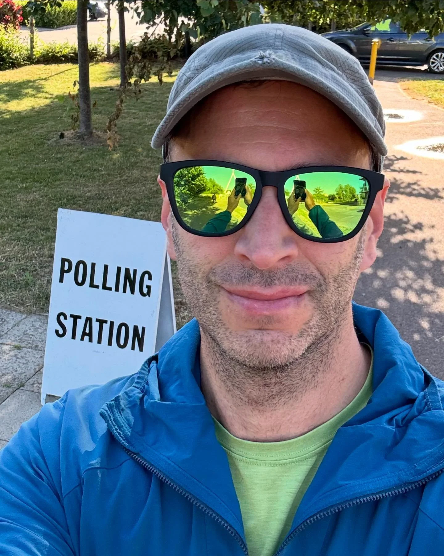 Lovely morning run, stopped off to vote on the way