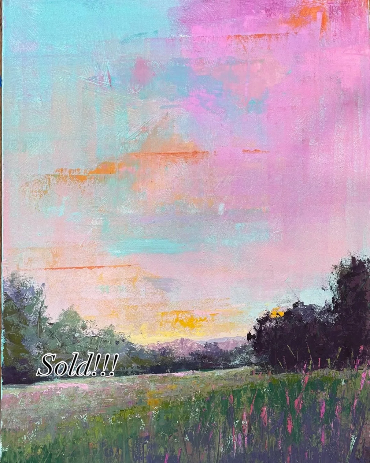 So happy that this painting has found its forever home! @isabellastylenc @guildofcharlotteartists @studioworksclt #angelaart.net #coastalart #lovetopaint