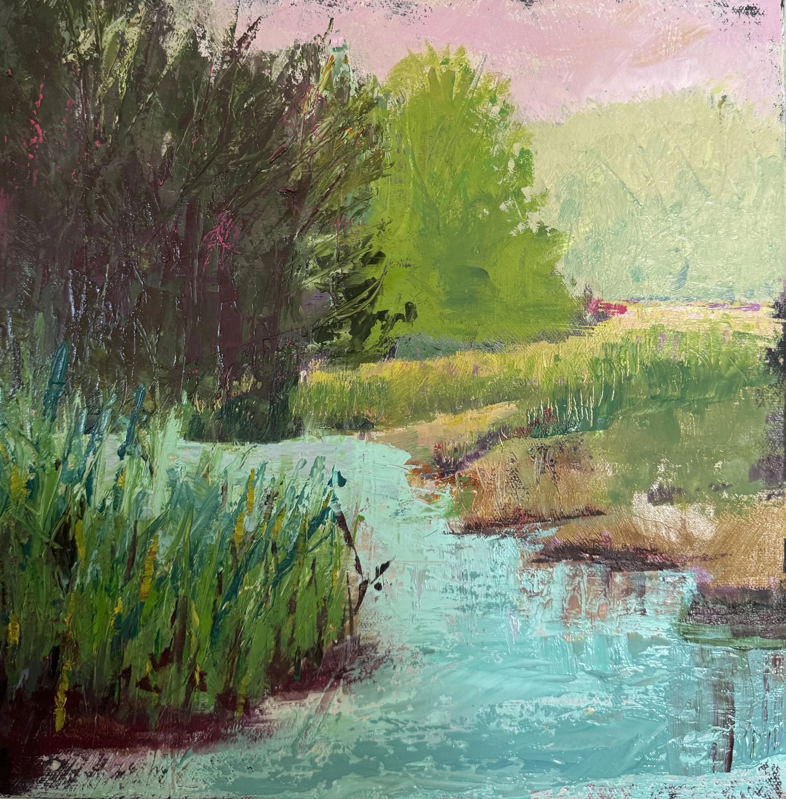 Gently Down the Stream
12x12
(Available, $300)