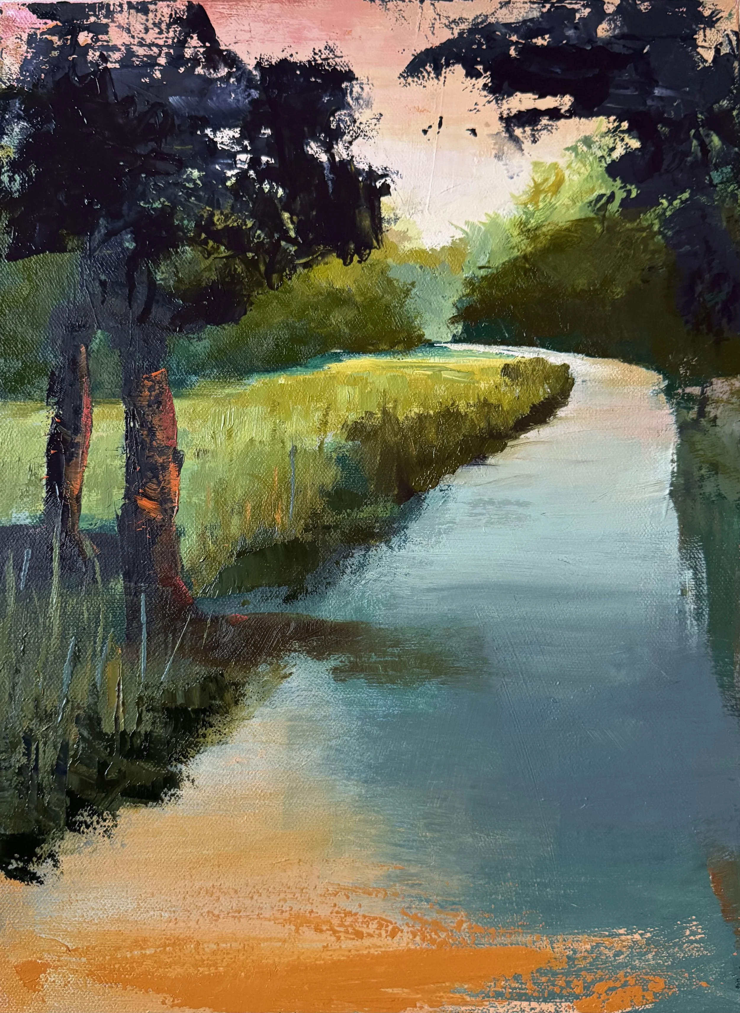 Road Back Home
Oil, 16x12 
(Available, $425)