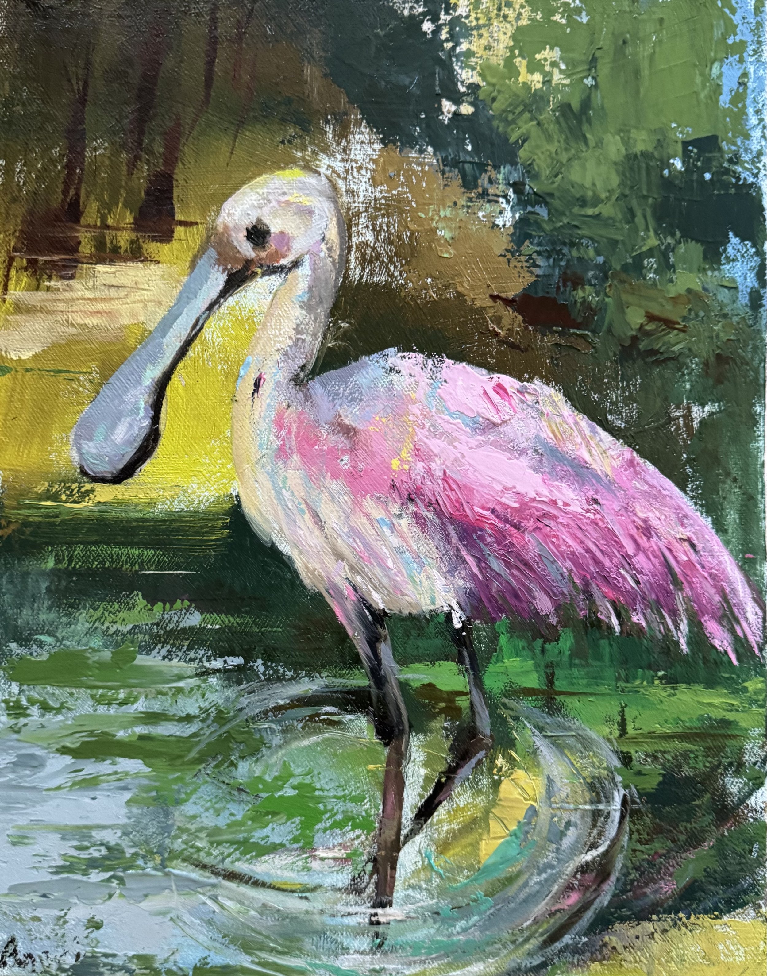 Quiet Wading, 14x11
Oil
(Available at Marsh on the May, $400)
