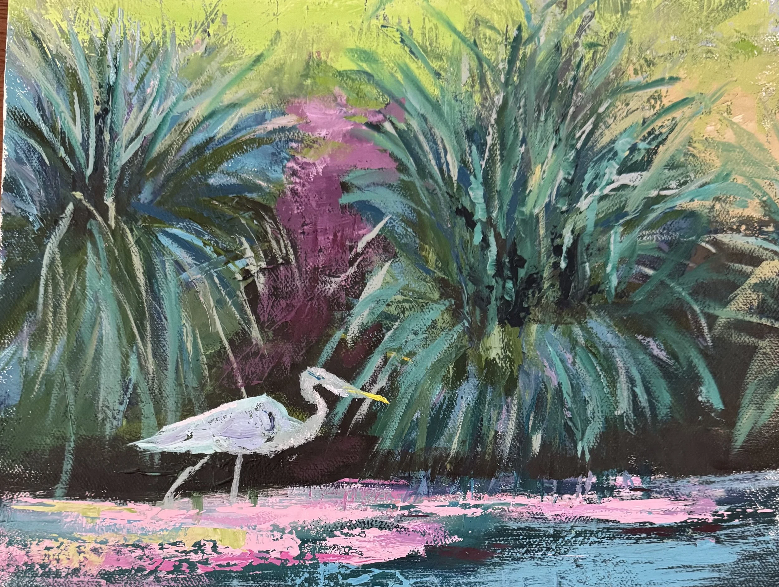 On the Hunt
Oil on Canvas
12x12
(Available at Marsh on the May, $375)