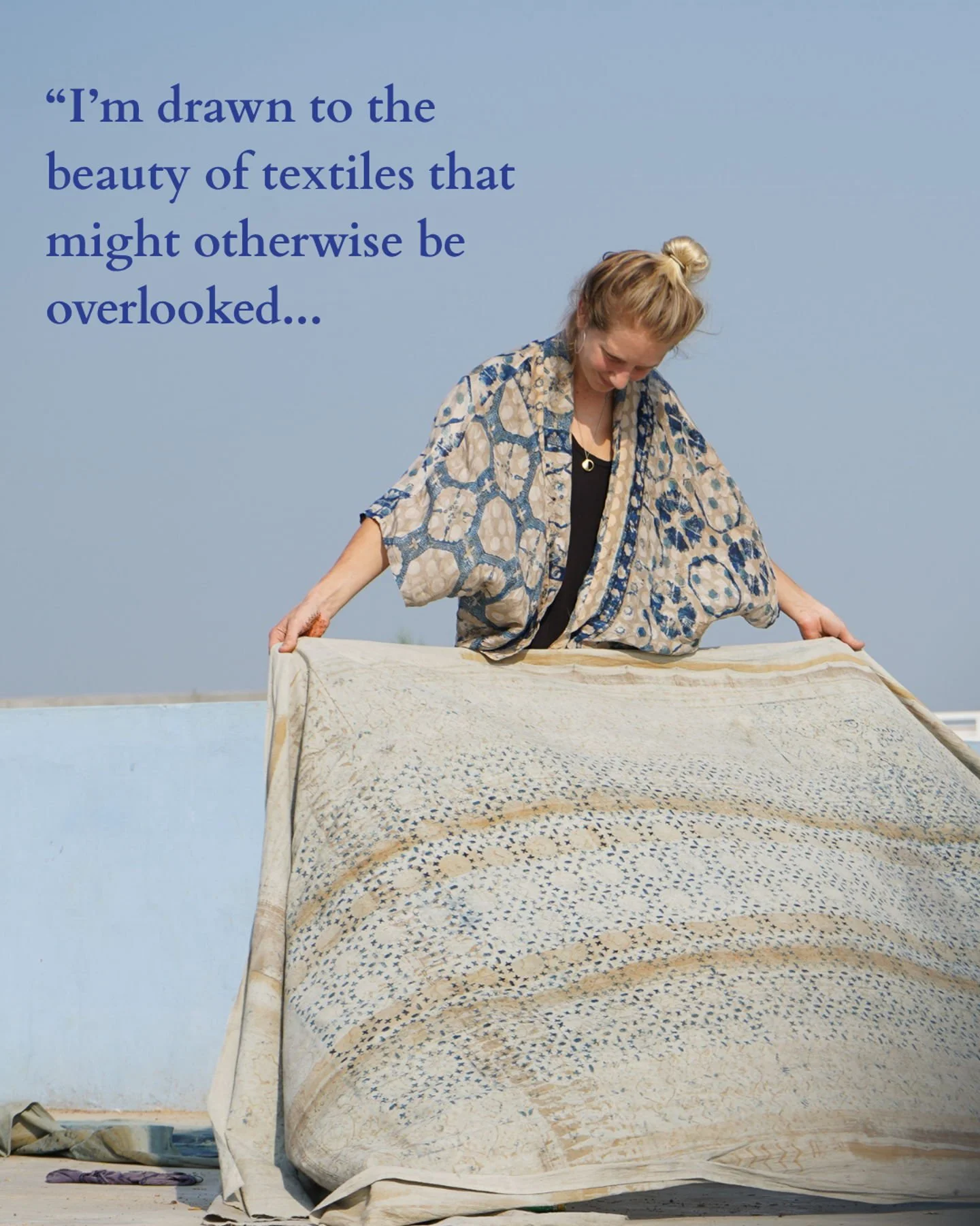 I&rsquo;m drawn to the beauty of textiles that might otherwise be overlooked. To place a frame around it and ask what could this become?

How could it be renewed&hellip;

cared for&hellip;

mended and strengthened&hellip;

re-purposed and transformed