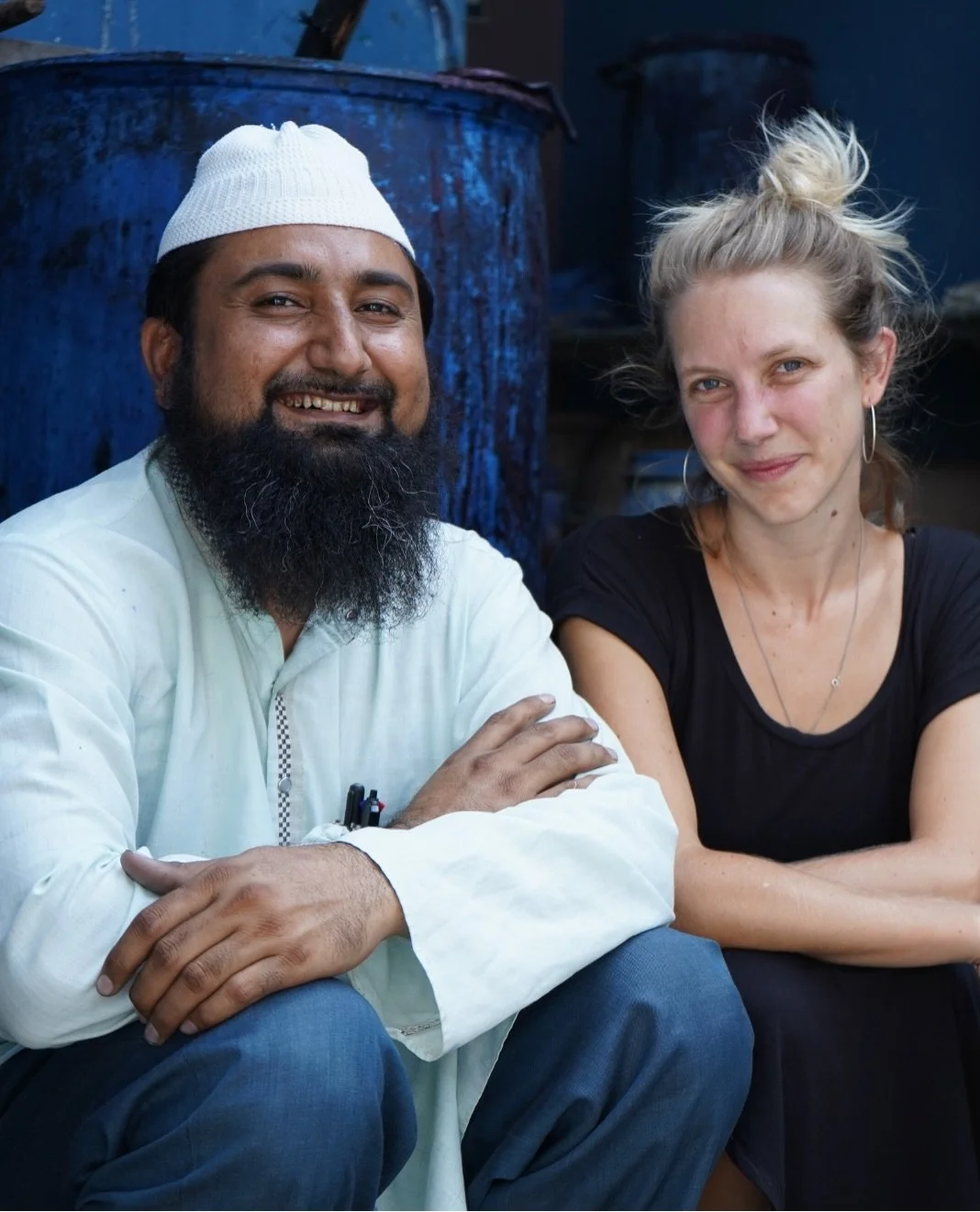Back in 2018 feeling disconnected with the fabrics I was working with, I decided to trace the origins of pieces of textiles I&rsquo;d collected and admired over the years.

That journey took me to Gujarat, and to @sufiyankhatri, a tenth-generation Aj