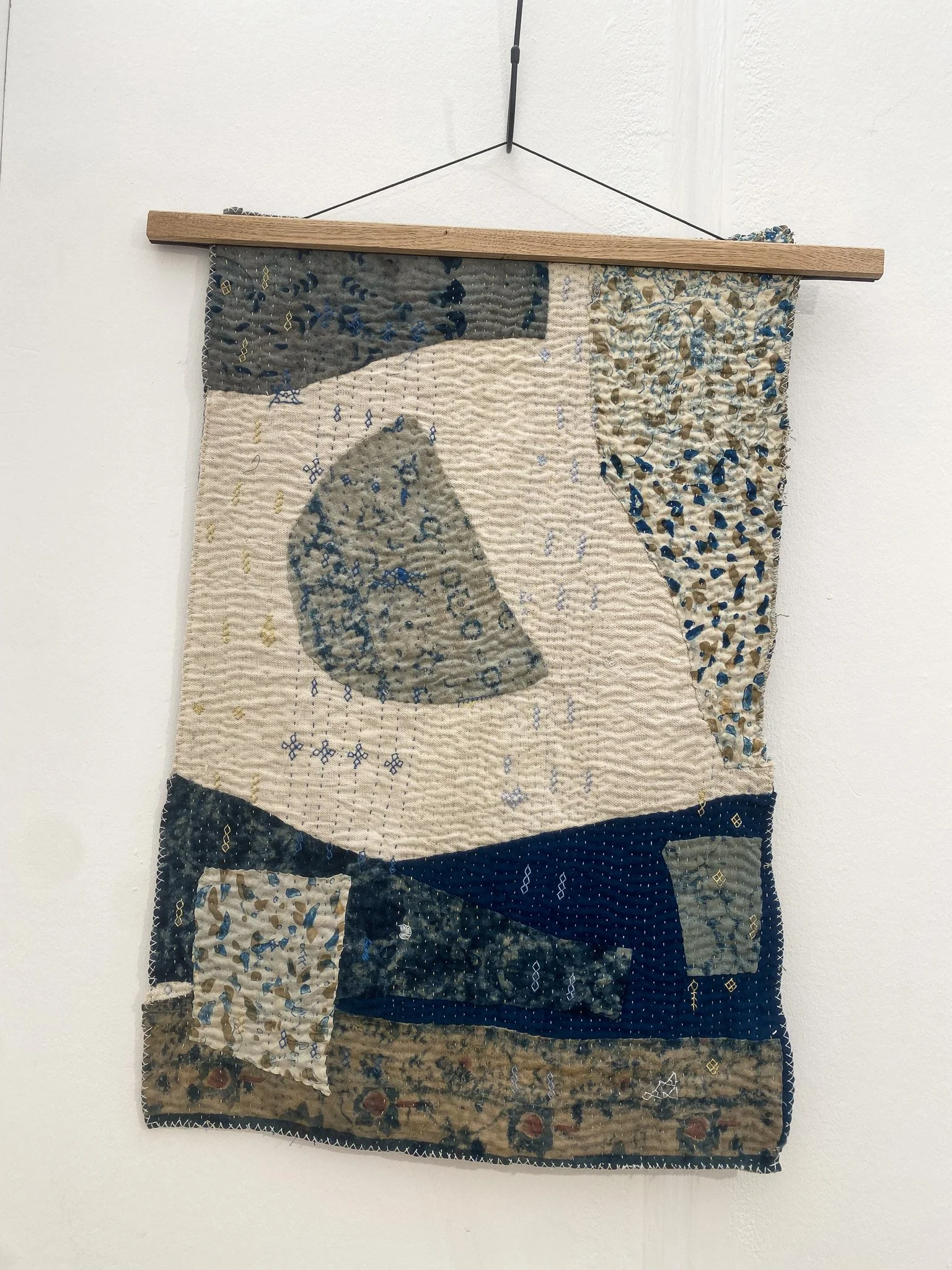 Desert Moon - Textile Collage