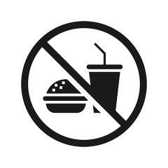 Proibido comidas e bebidas