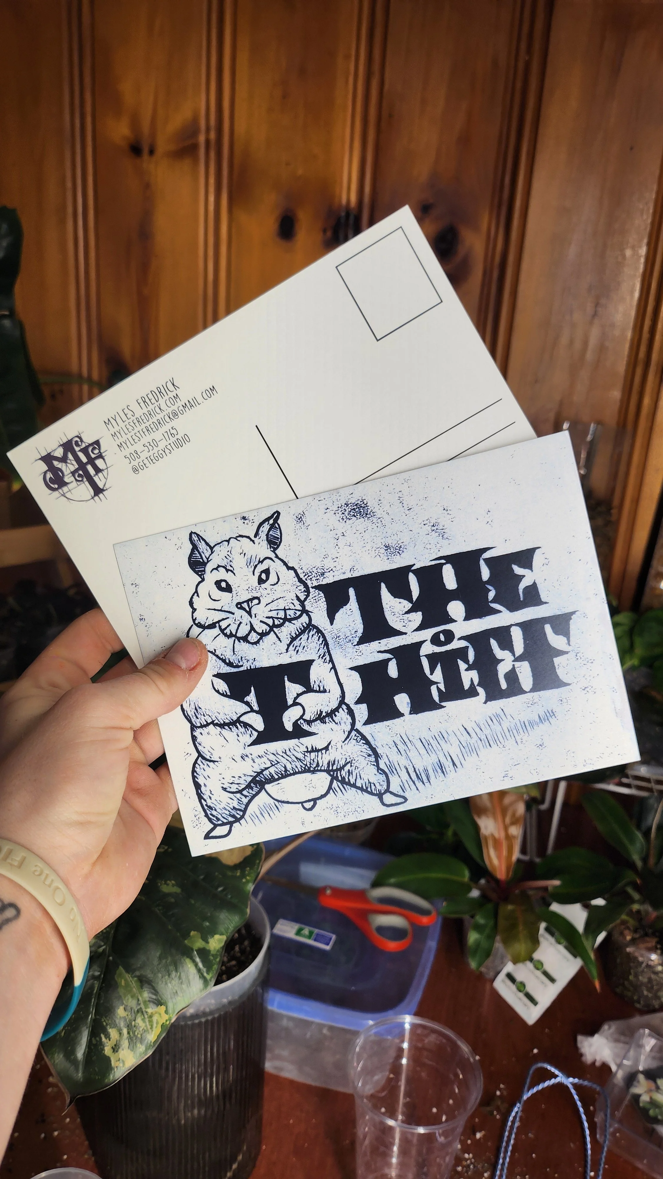 "The Thief" Postcard