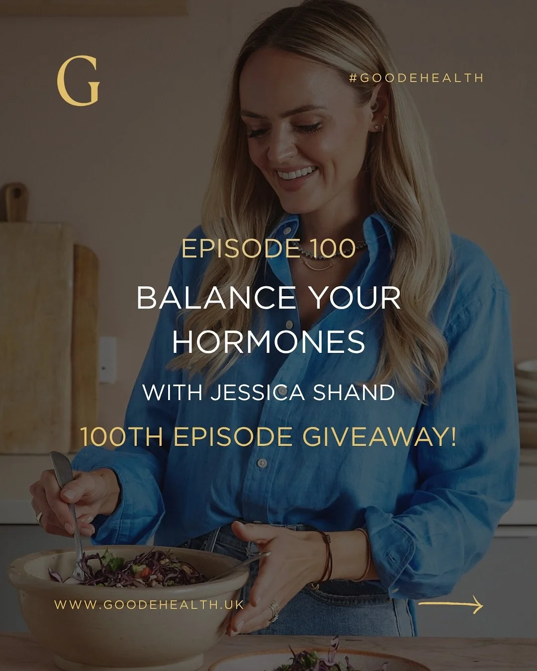 ⭐️In this week’s special 100th episode of The Goode Health Podcast, I sat down with nutritionist Jessica Shand @jessicashand_ reveals how undernourishing + over-exercising is one of the most common hormone mistakes she sees.
👉Jessica shows yo