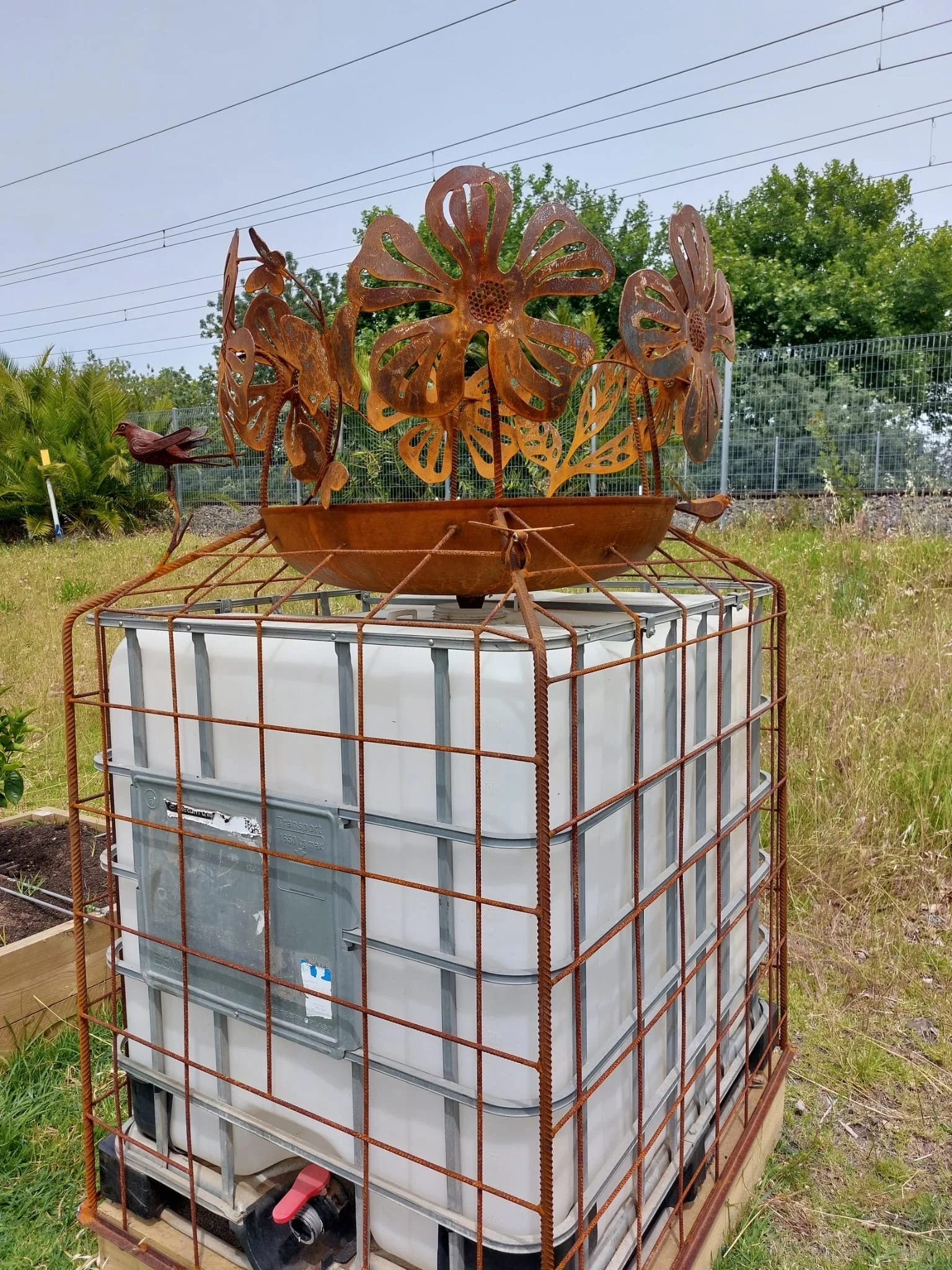 Installing of Our Rain Harvest Catchment