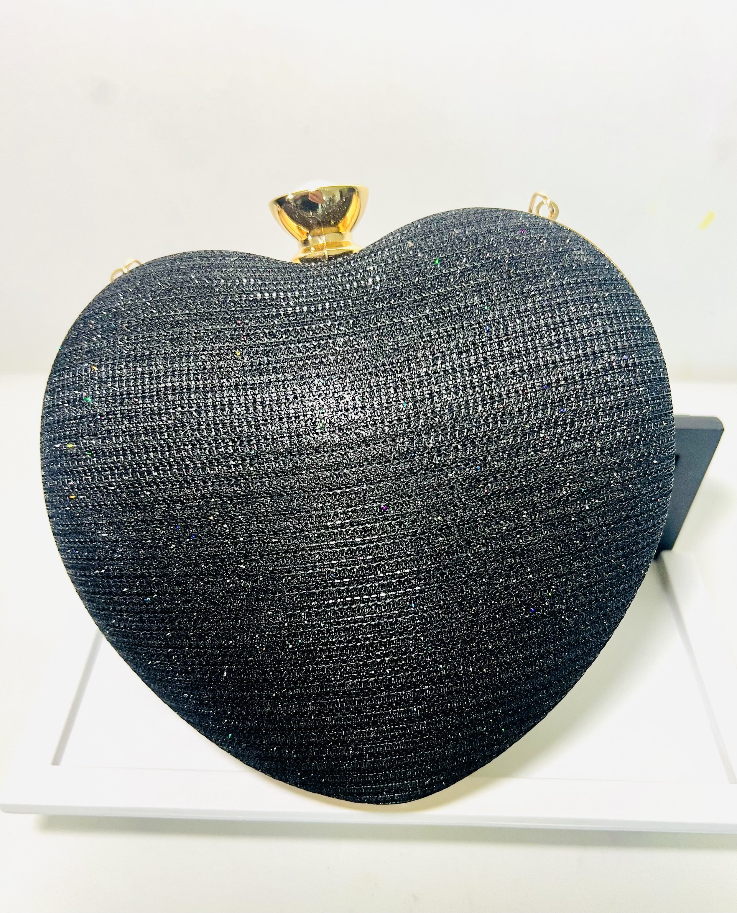 Black Heart Evening Bag