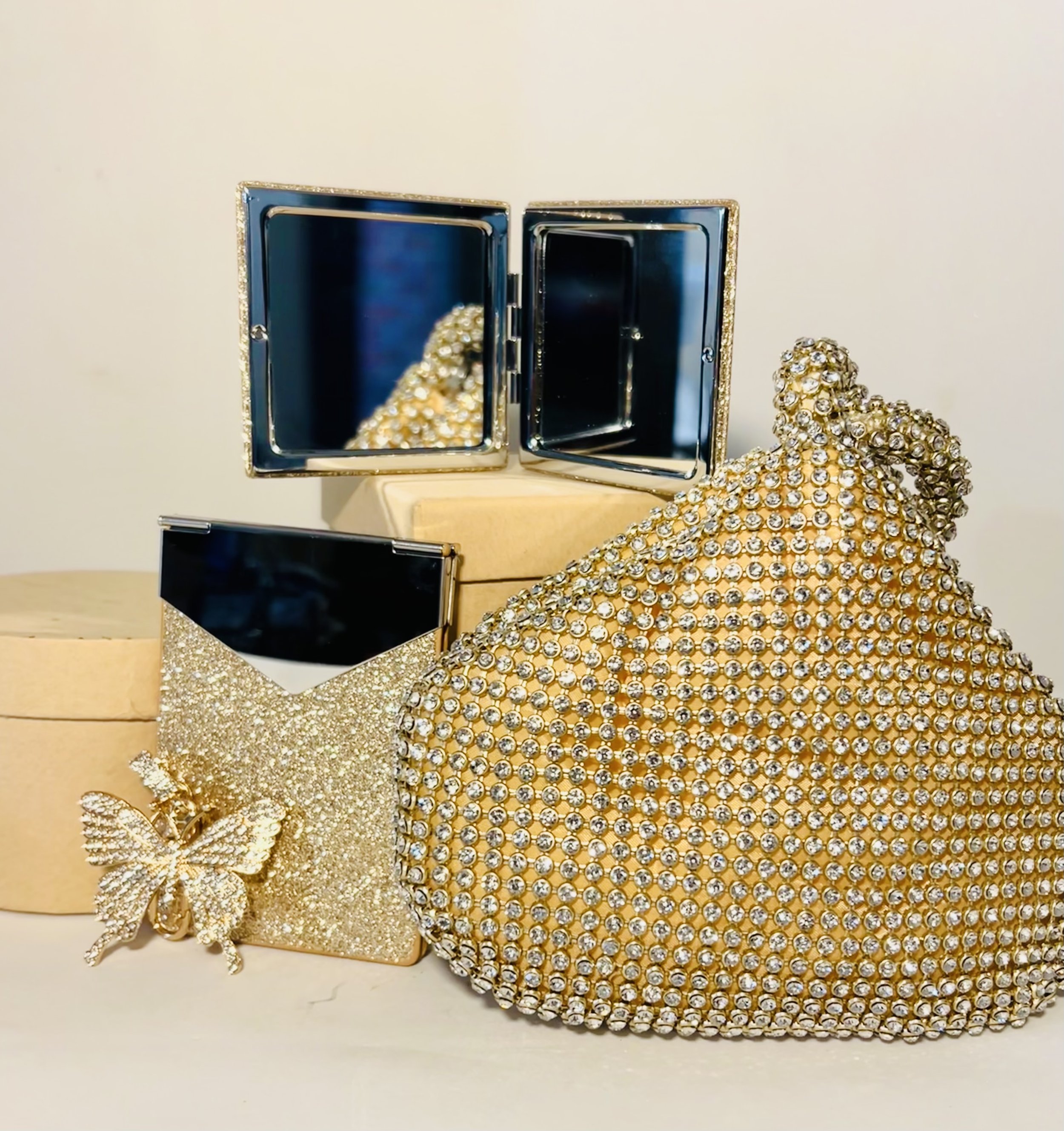 Gold Evening Bag Gift Set