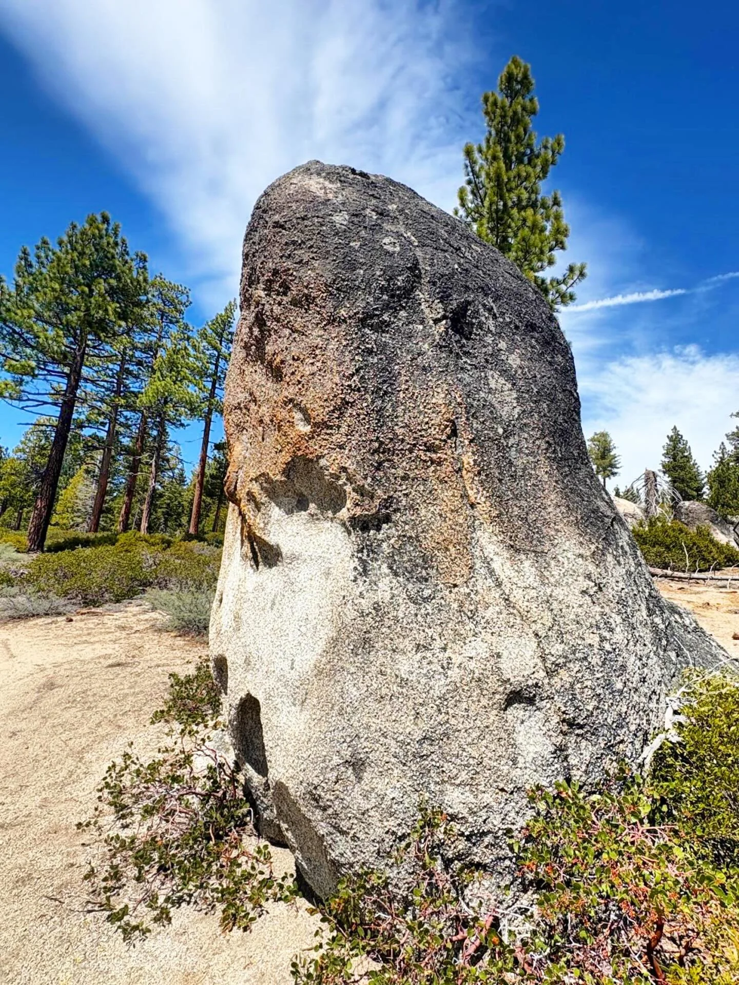 Boulder on Twin Peaks mountain, South Lake Tahoe #boulder #rock #laketahoe #california #mountains