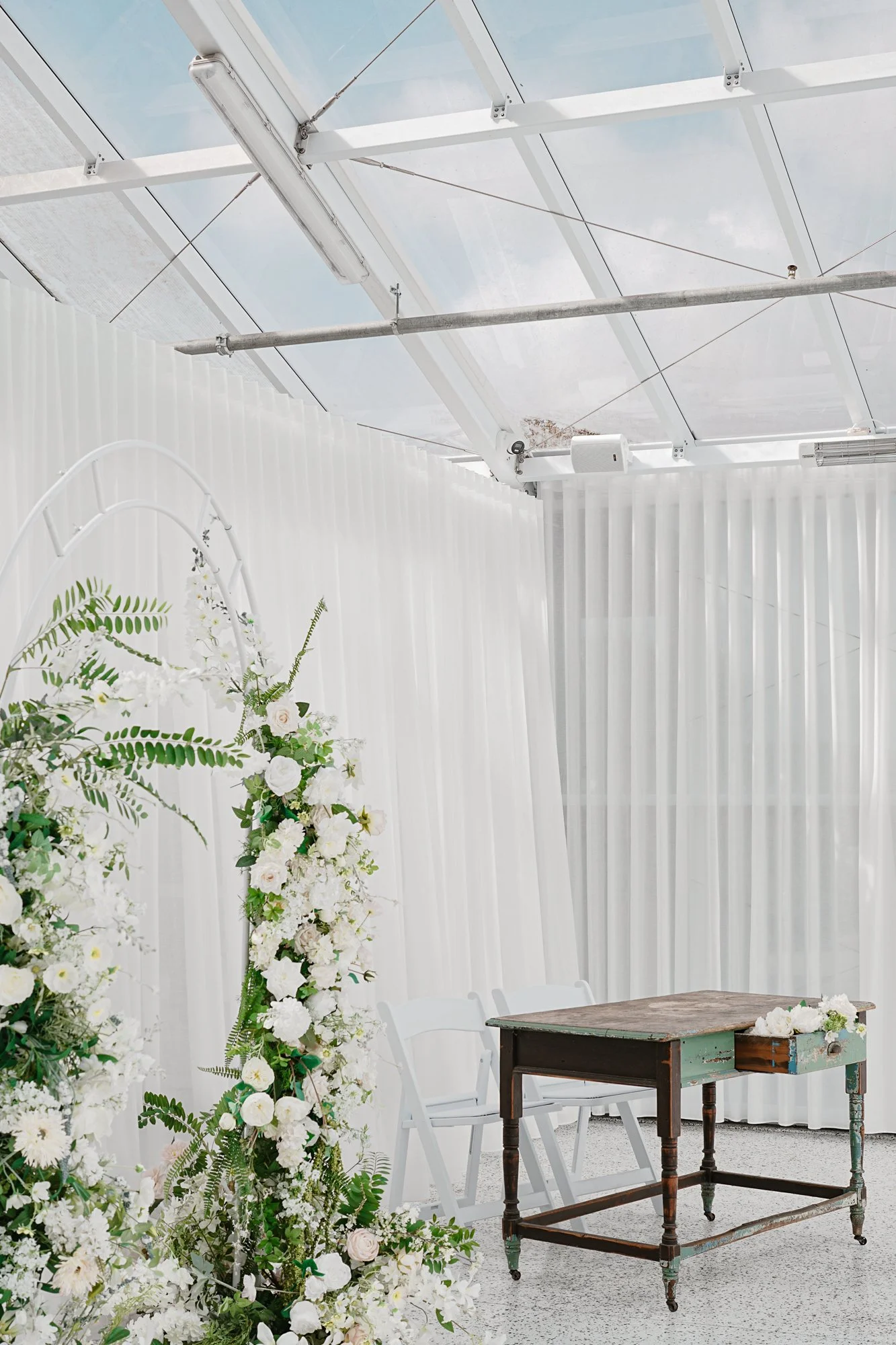 Melbourne Rooftop Event Venue Rombe Glasshouse - White Wedding-19.jpg