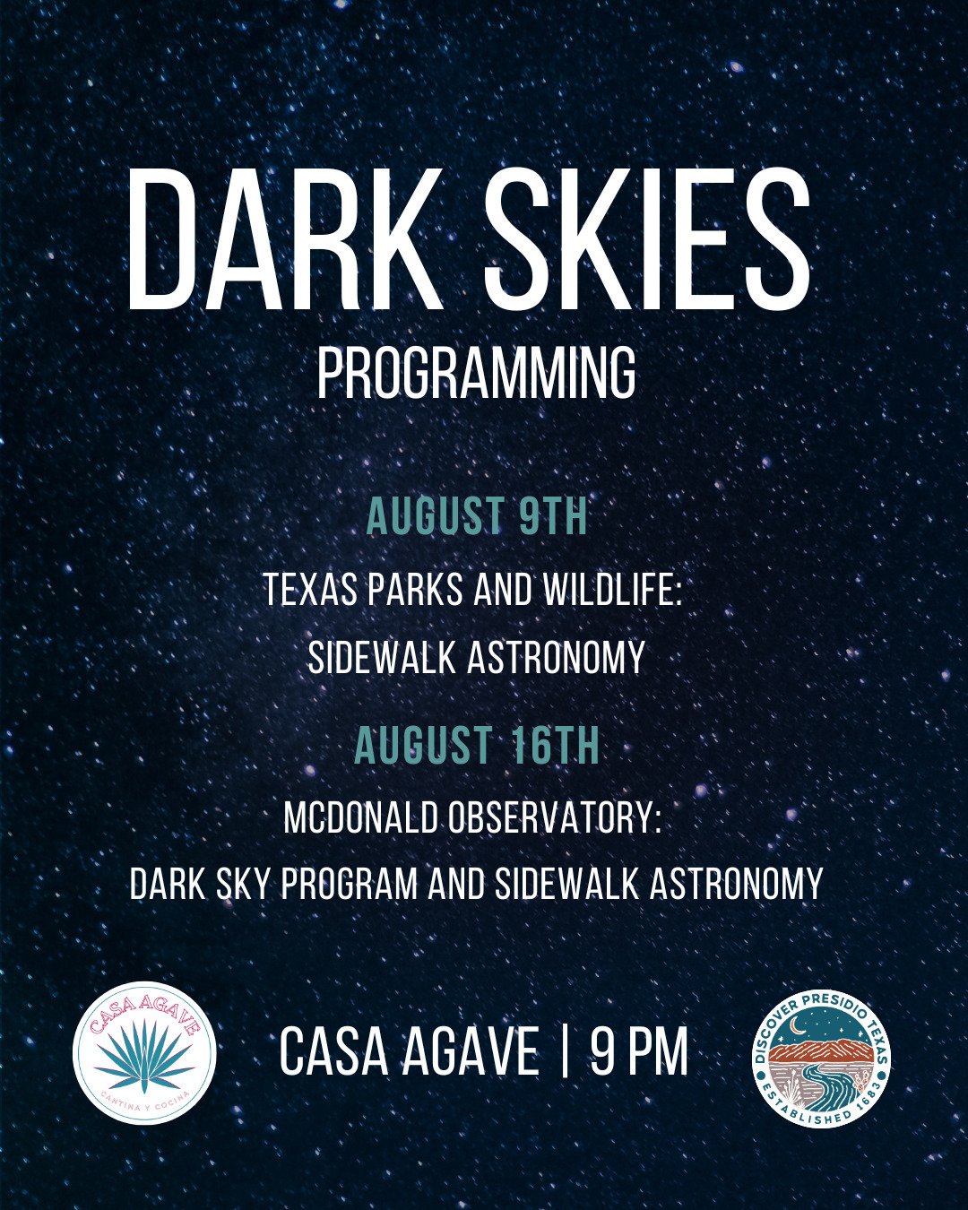 🌌✨ &iexcl;&Uacute;nete con nosotros para una encantadora noche bajo las estrellas el El 9 de agosto, Texas Parks and Wildlife realizar&aacute; una presentaci&oacute;n especial con astronom&iacute;a de banqueta. Trae a tu familia y amigos para explor