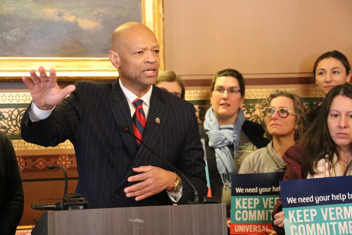Feb 2025: Joe Major And Other Vermont Democrats Rally to Save Universal School Meals