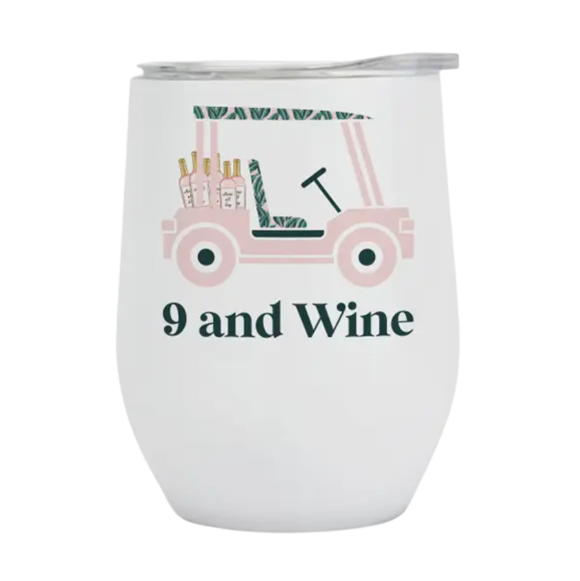 9 and Wine Insulated Tumbler
