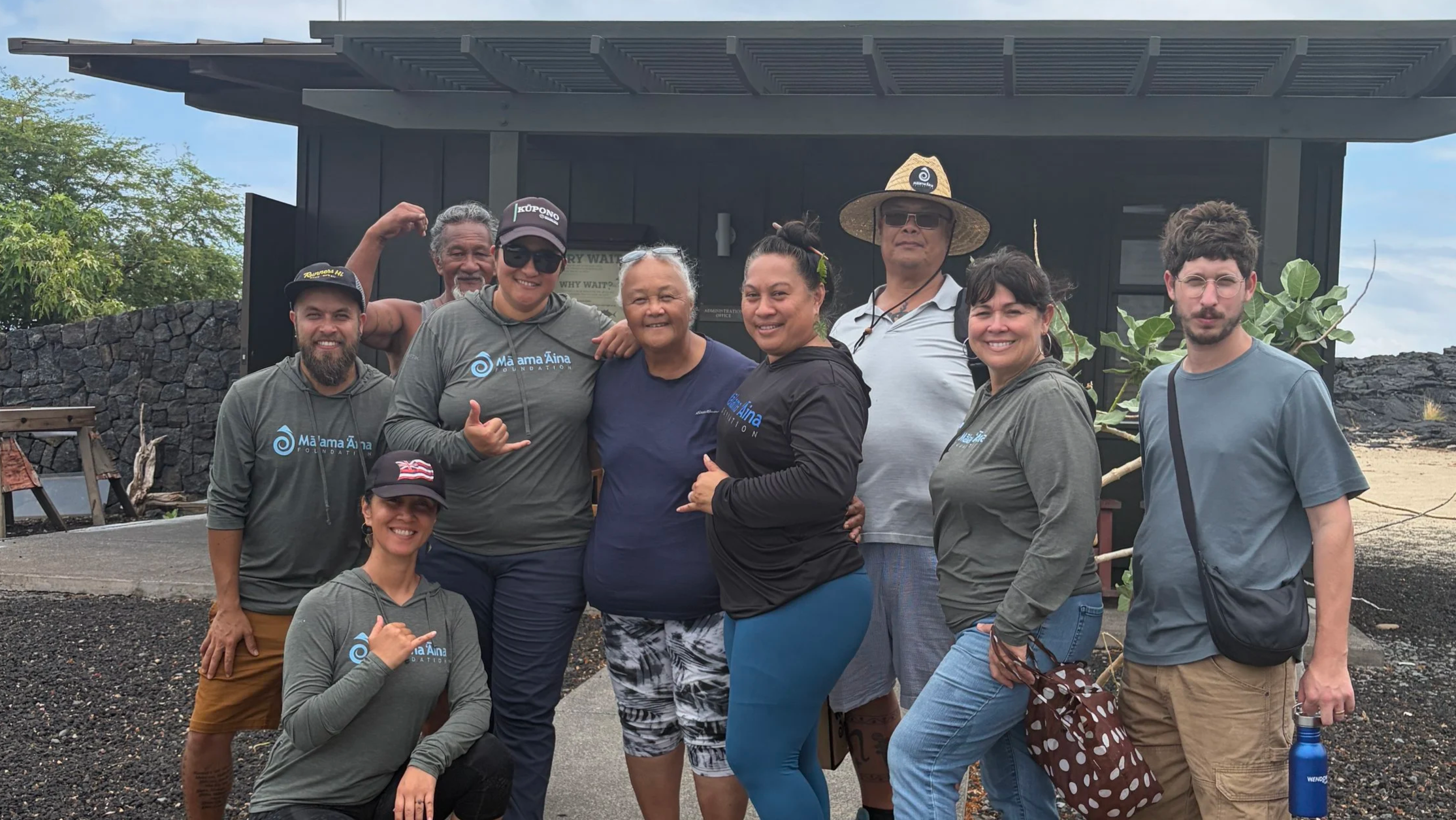 Analu Silva, Joel Tan, Topher Fast, Kalae Silva, Lei Lightner, Kawehi Kammerer, Tabby Block, Mattan Gappell, Loki Vares at Kalaemano, Kaupulehu
