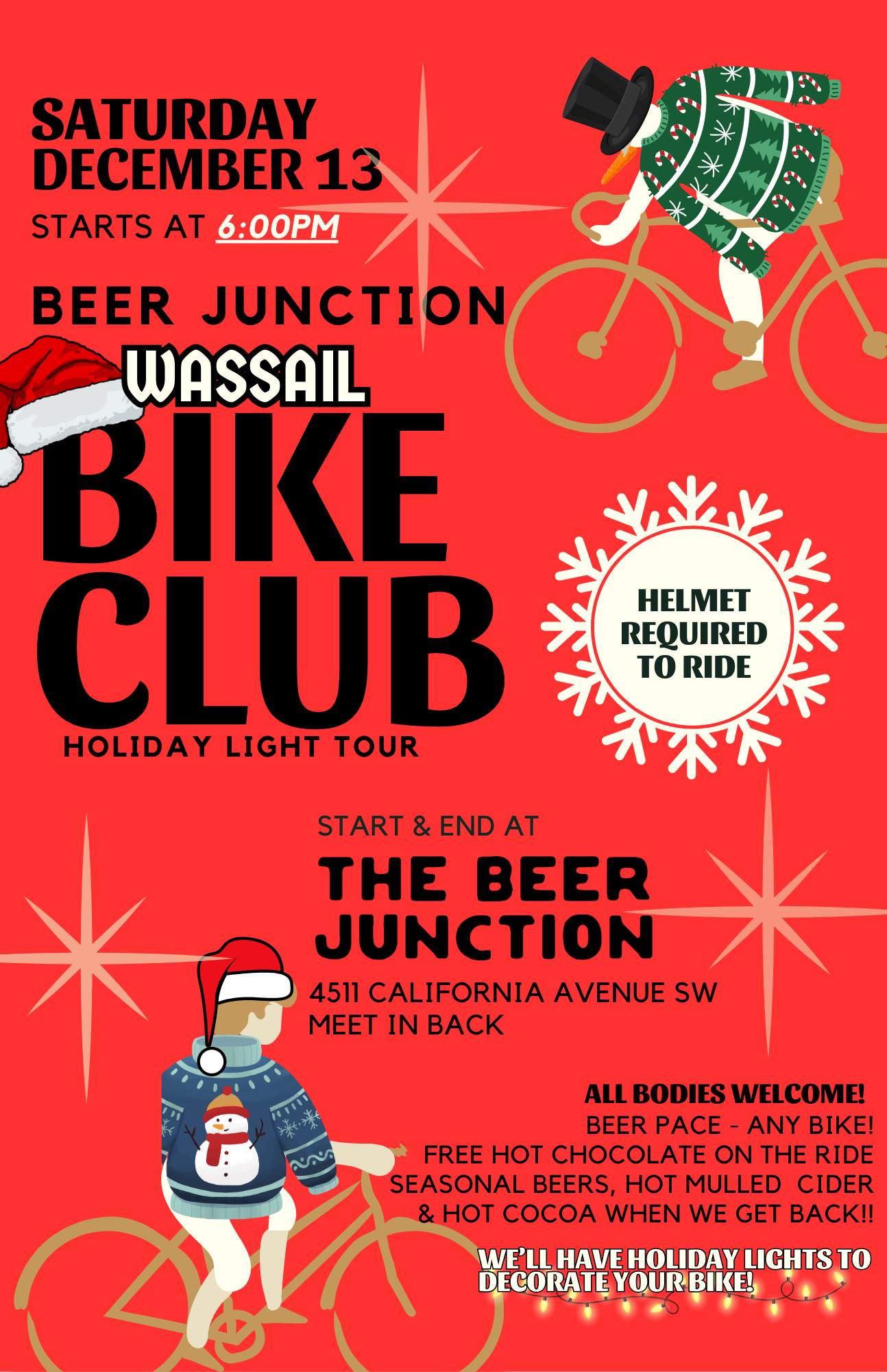 Beer Junction Bike Club Annual Wassail Ride
