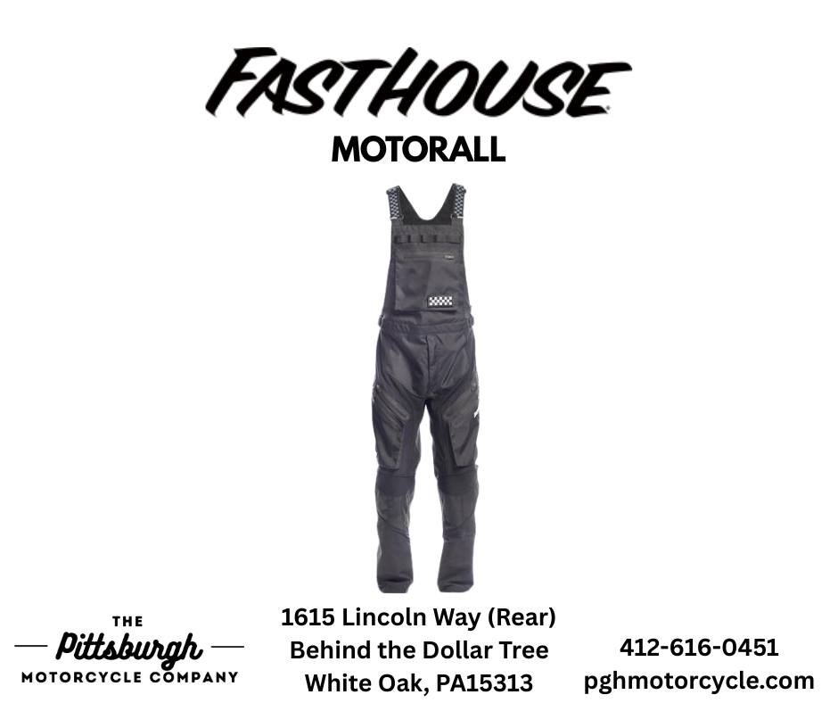🔥 Ready for adventure? Meet the Fasthouse Motorall&reg; &mdash; the ultimate grindhouse pant in an overall cut designed for comfort, breathability, and function!

Equipped with multiple zippered pockets for storage and ventilation, wide elastic shou