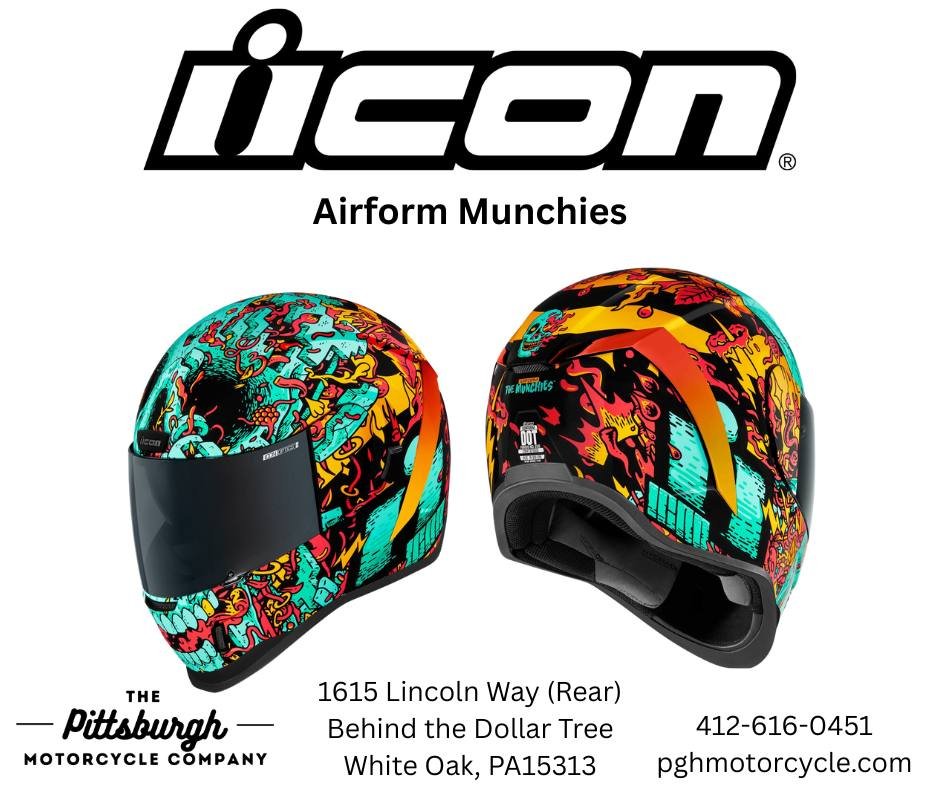 Skull lovers, this one&rsquo;s for you! 💀 The ICON Airform MIPS Munchies Helmet takes iconic skull graphics to a whole new level&mdash;packed with MIPS&reg; Brain Protection System for top-tier safety behind that fierce look. With ECE22.06 certifica