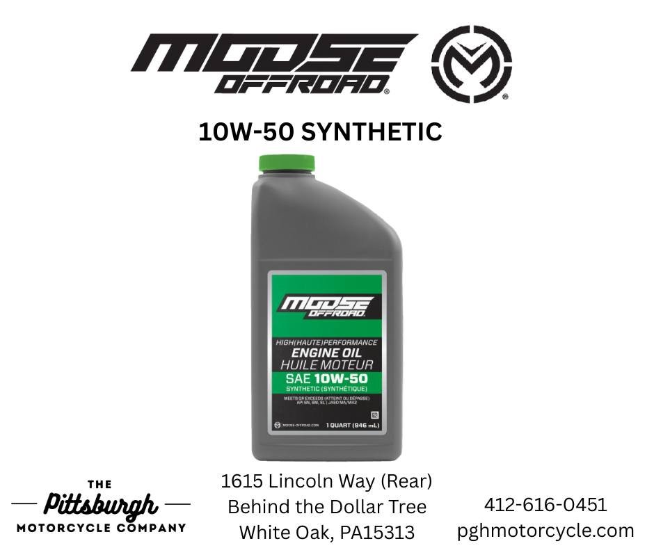 🔥 Moose Offroad 10W-50 Oil &ndash; Performance that Endures! 🔥

💪 Performance in All Conditions: 10W-50 viscosity delivers unwavering control across temps, ensuring your 4-stroke stays in top form.
🌍 High-Performer: Specifically engineered for hi