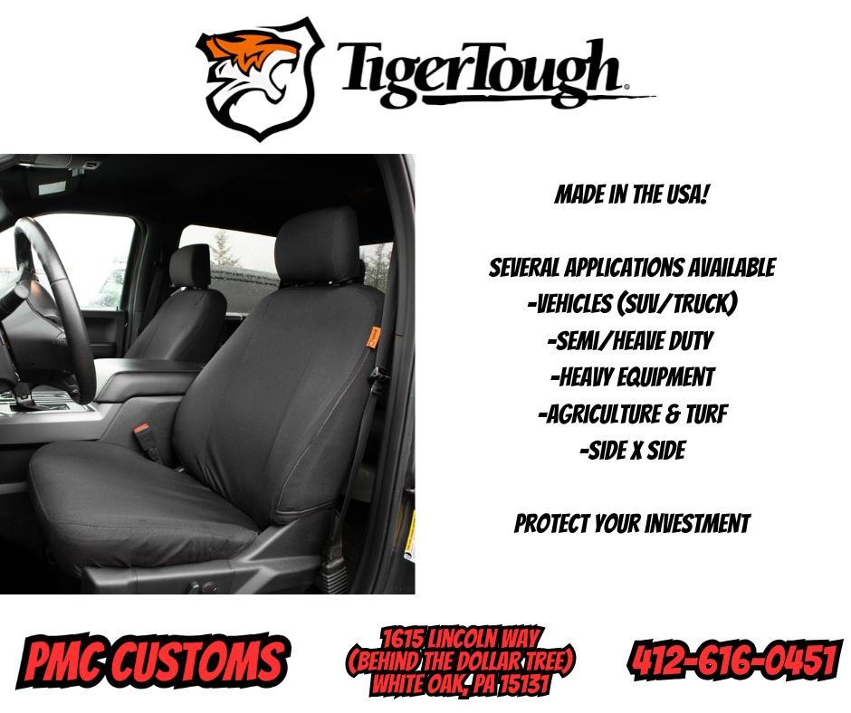 🛻💪 Built for Work. Ready for Anything.

Protect your vehicle's interior with Tiger Tough Seat Covers &mdash; made to handle whatever you throw at them. From muddy boots to job site grime, these seat covers are designed to take a beating and keep yo