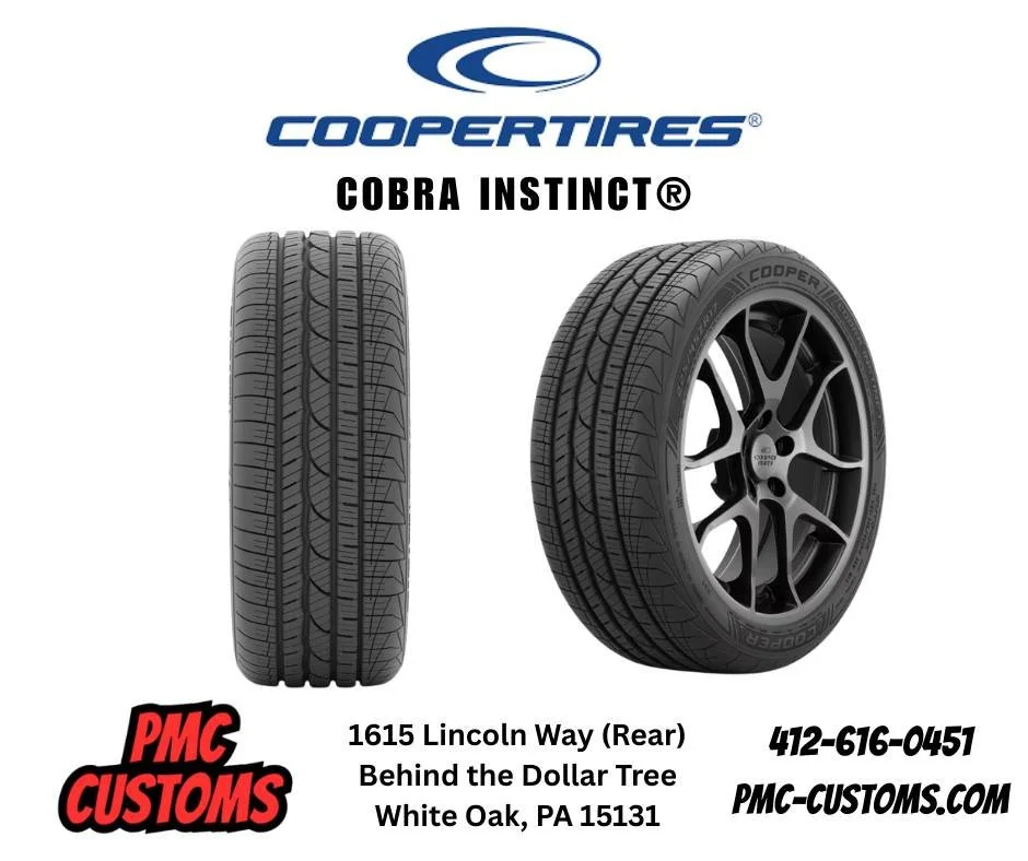 🔥 Sharpen Your Senses with the Cooper&reg; Cobra Instinct&trade; 🔥
The road is calling, and the Cobra Instinct&trade; is ready to respond. Engineered for sports cars and performance-driven commuters, this all-season tire blends sporty handling with
