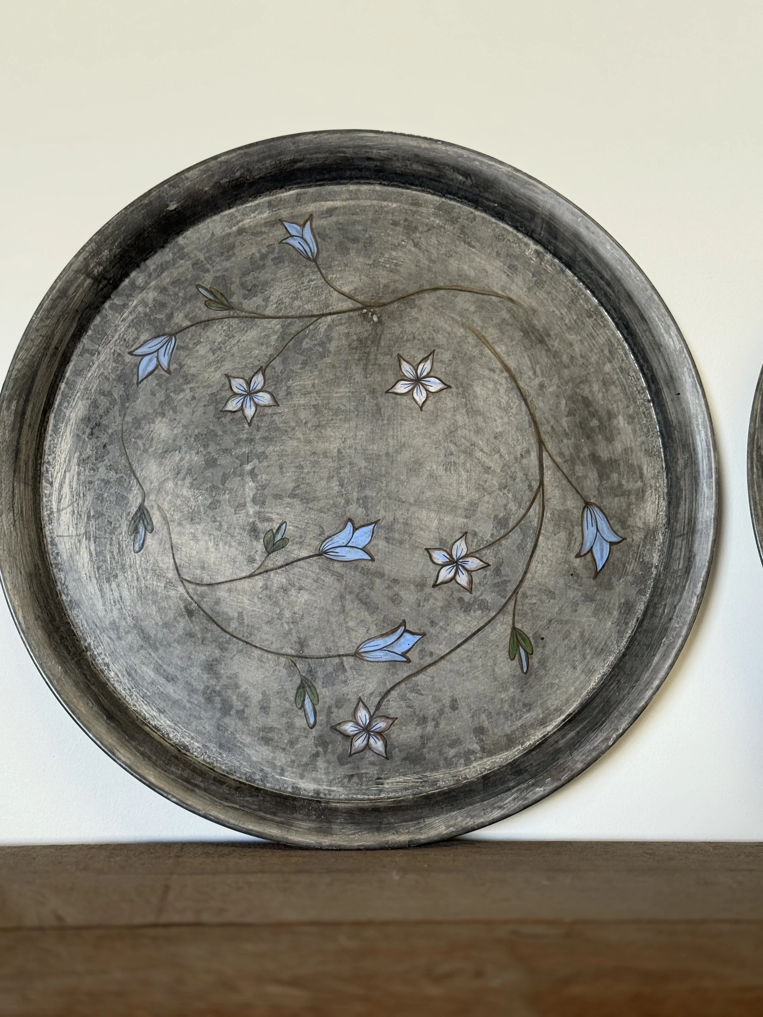 Blue Flower Tray $69