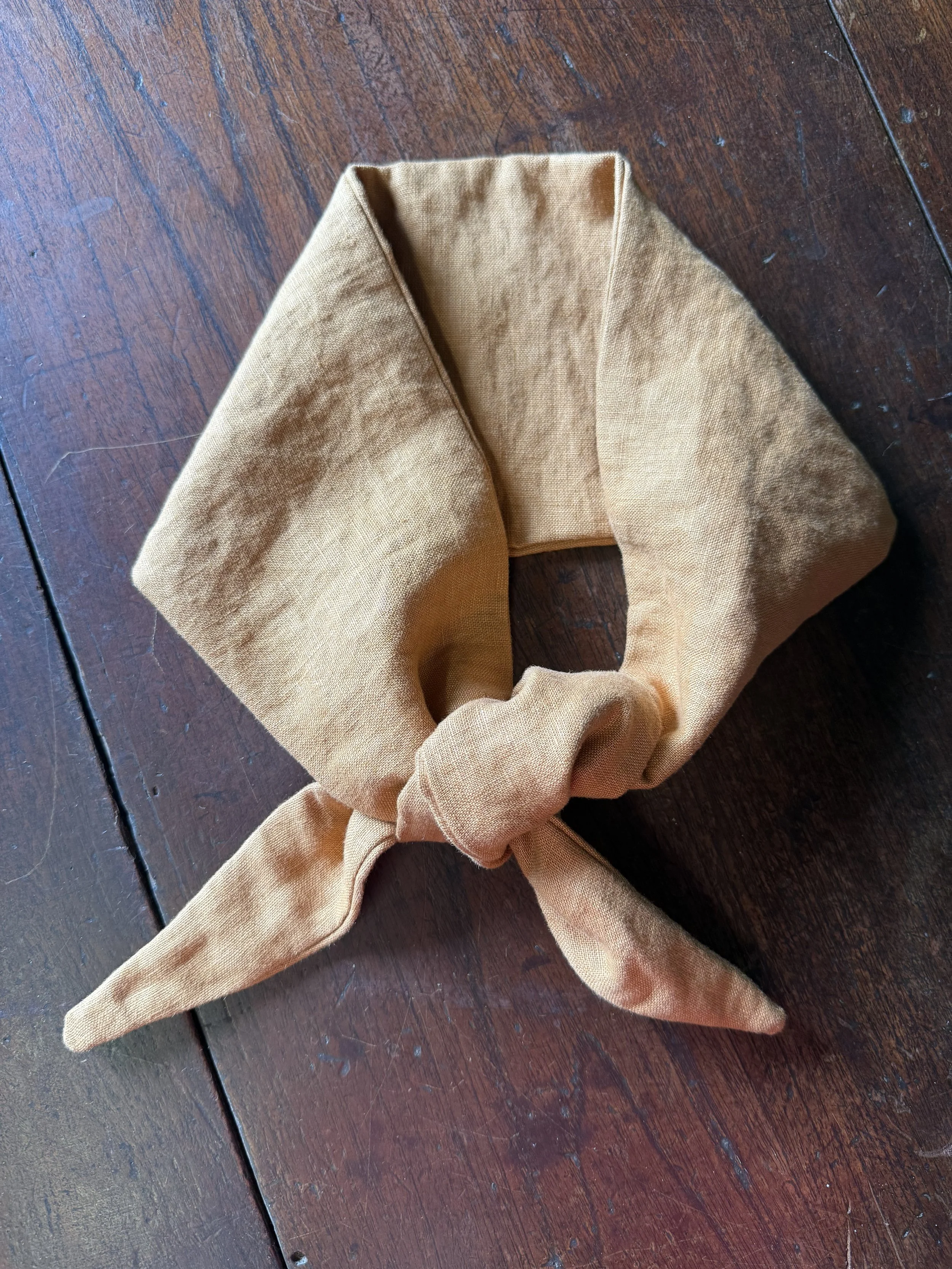Camel linen Neck Tie $39