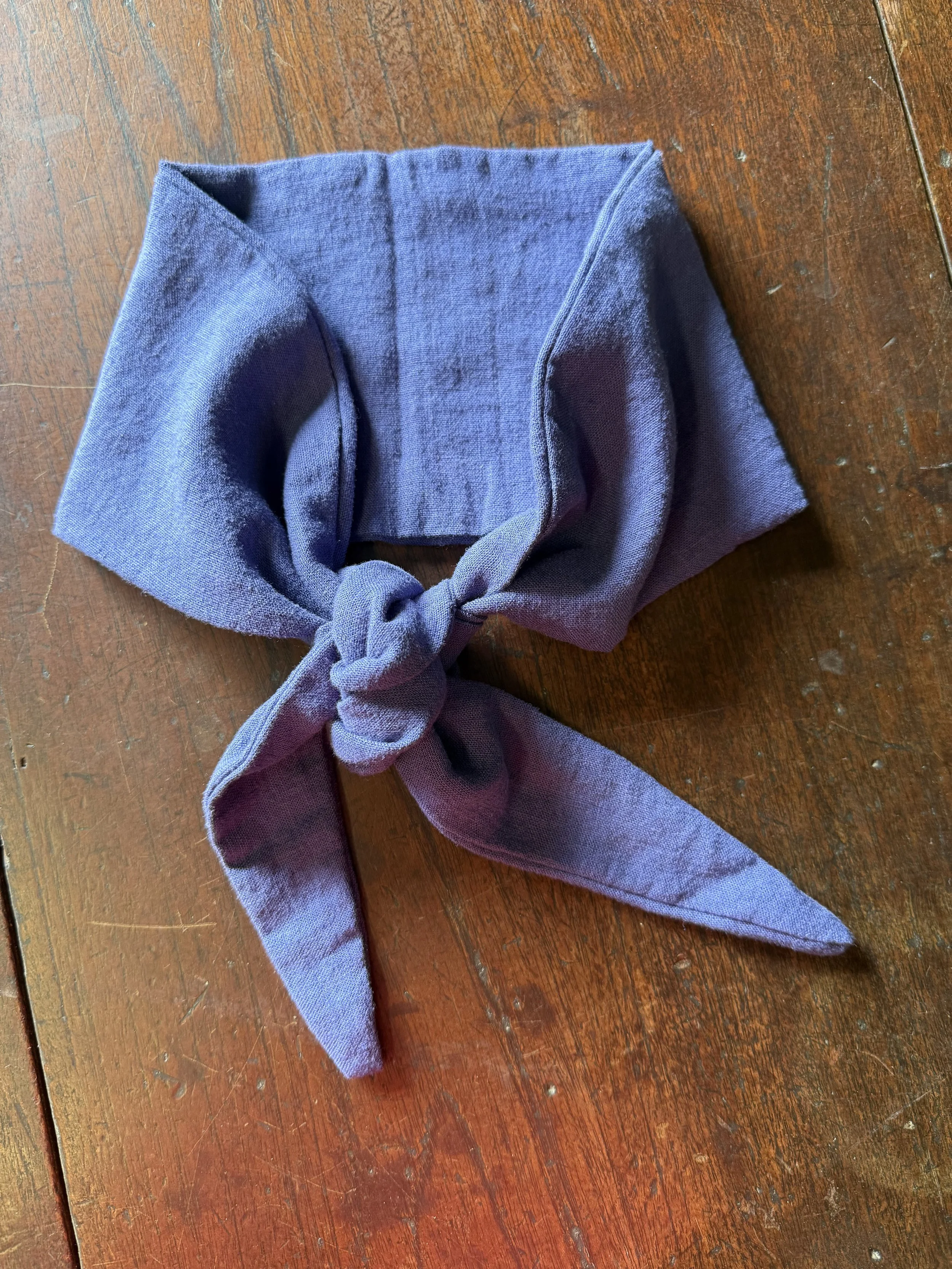 Blue Linen Neck Tie $39