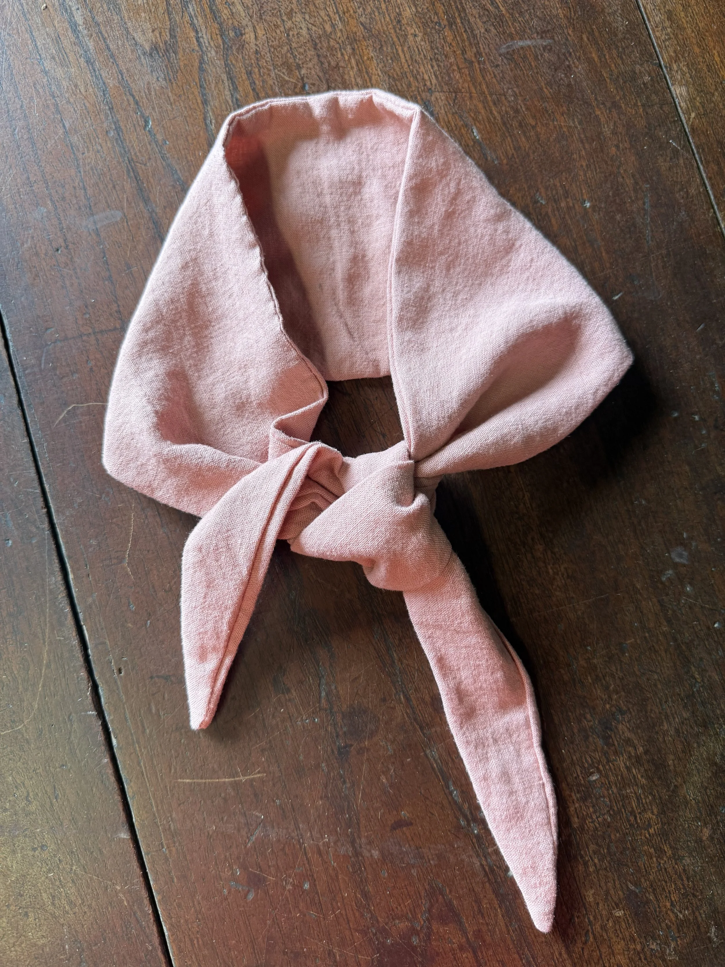 Pink Linen Neck Tie $39