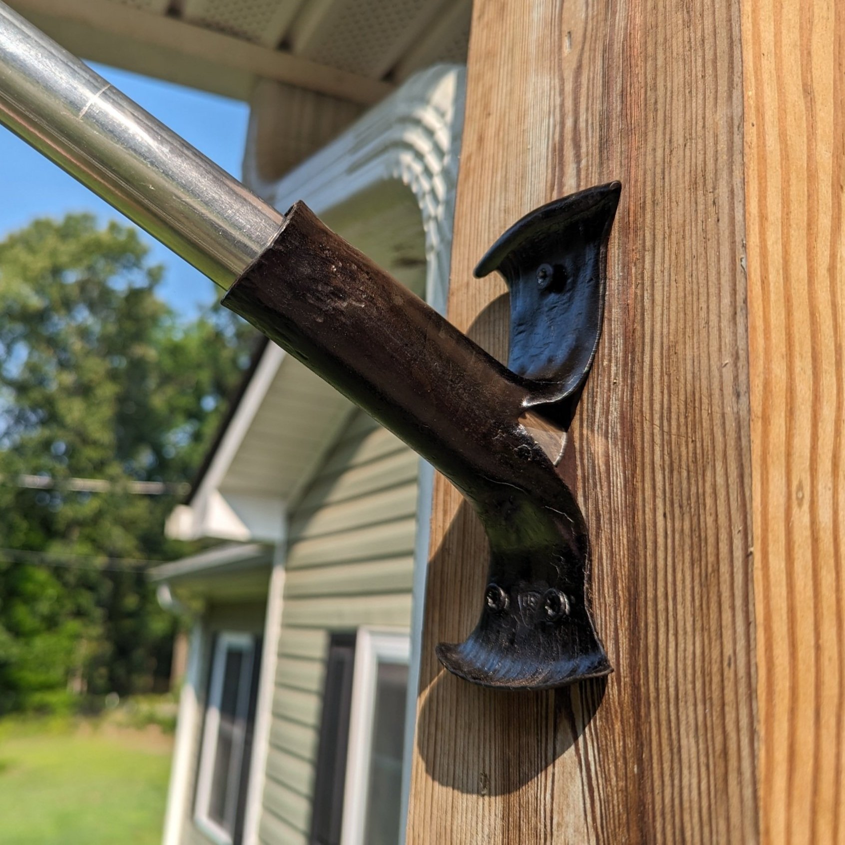 Flag Holder, Forged Steel Bracket