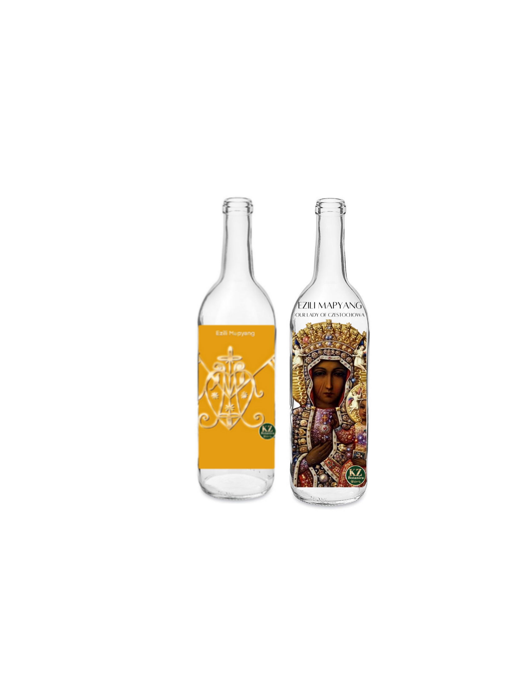 Ezili Mapyang X Our Lady of Czestochowa Bottle Set