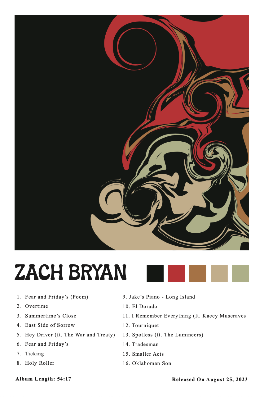 Abstract Music Album Poster 